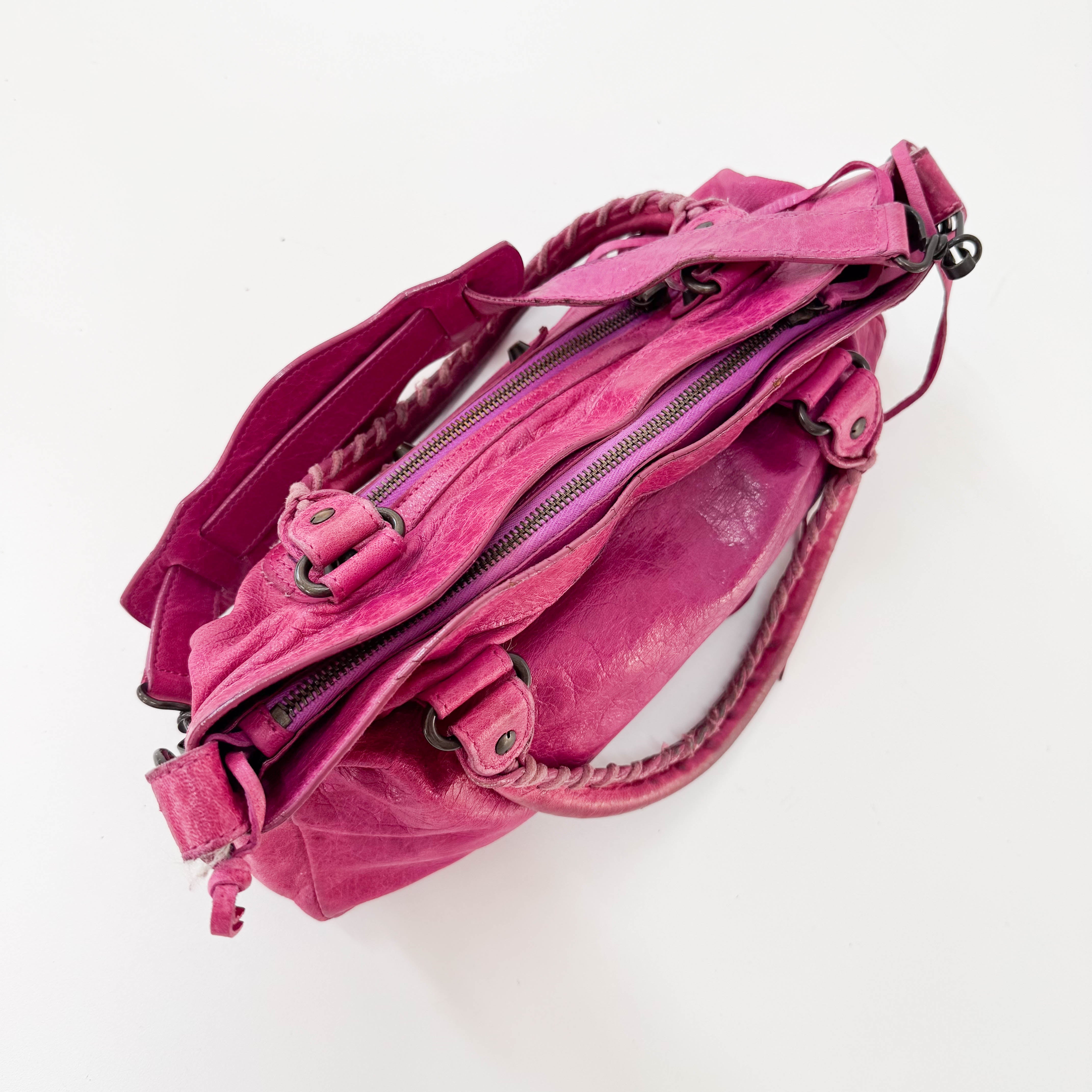 The First Pink Leather Bag