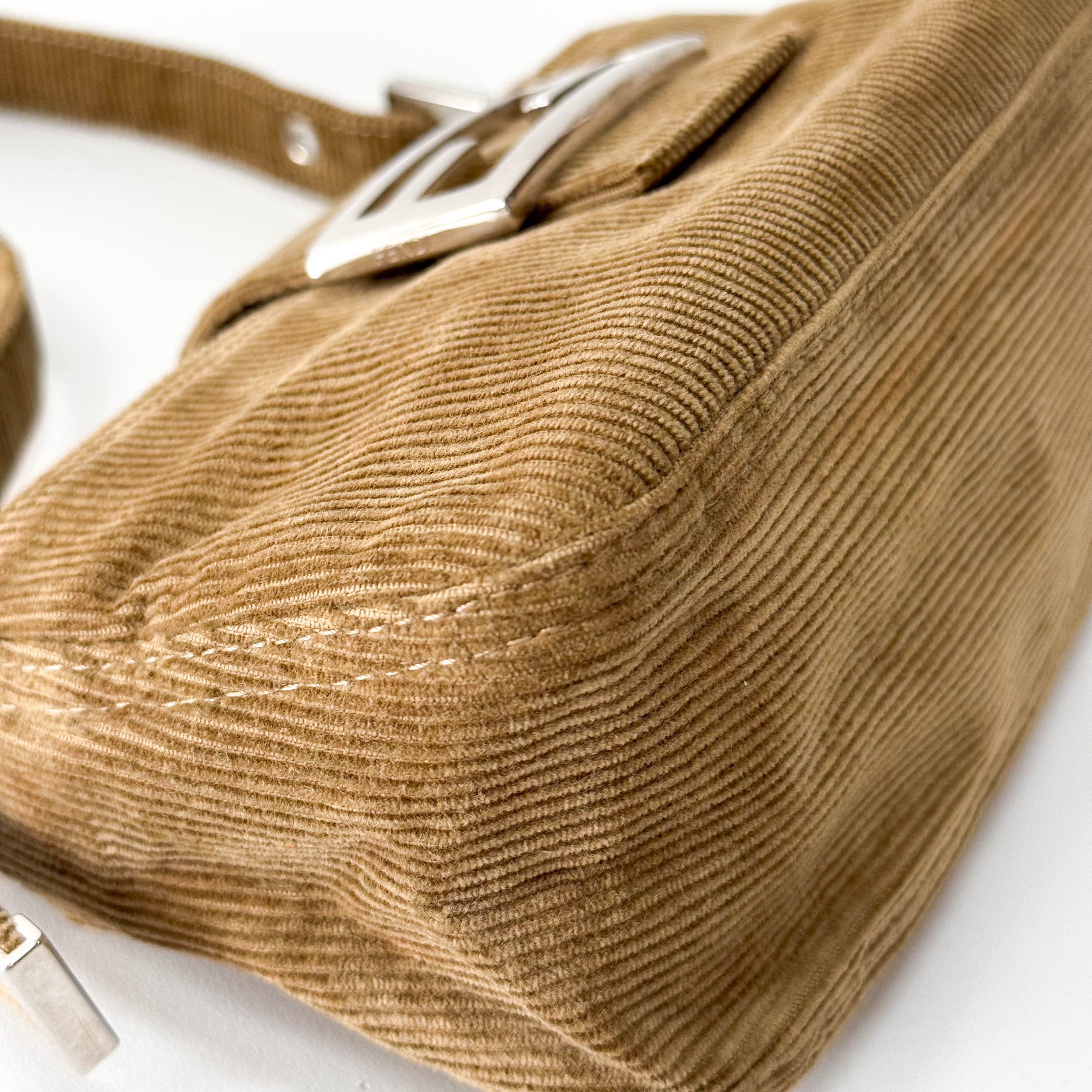 Corduroy Brown Shoulder Bag