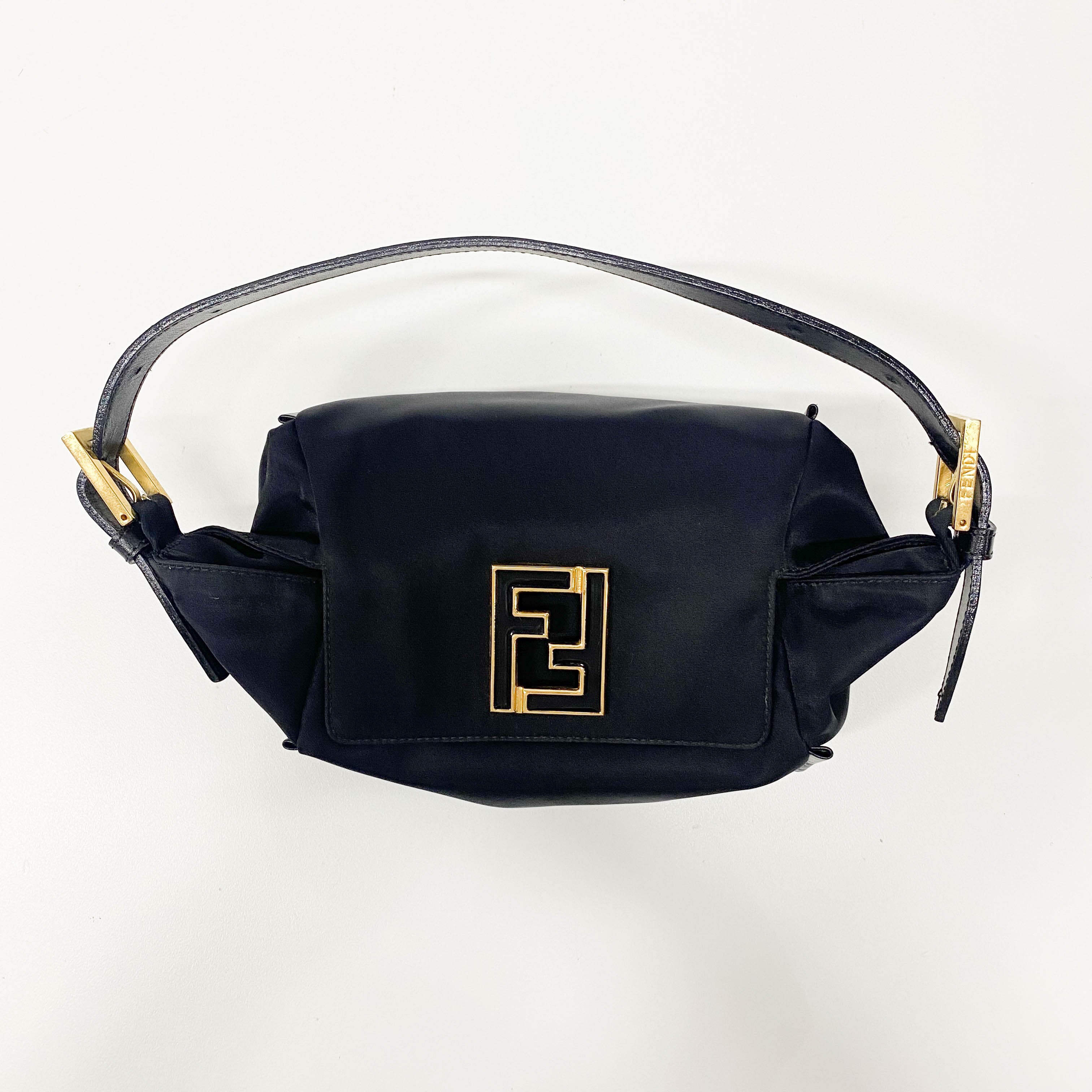 Black Nylon Shoulder Bag