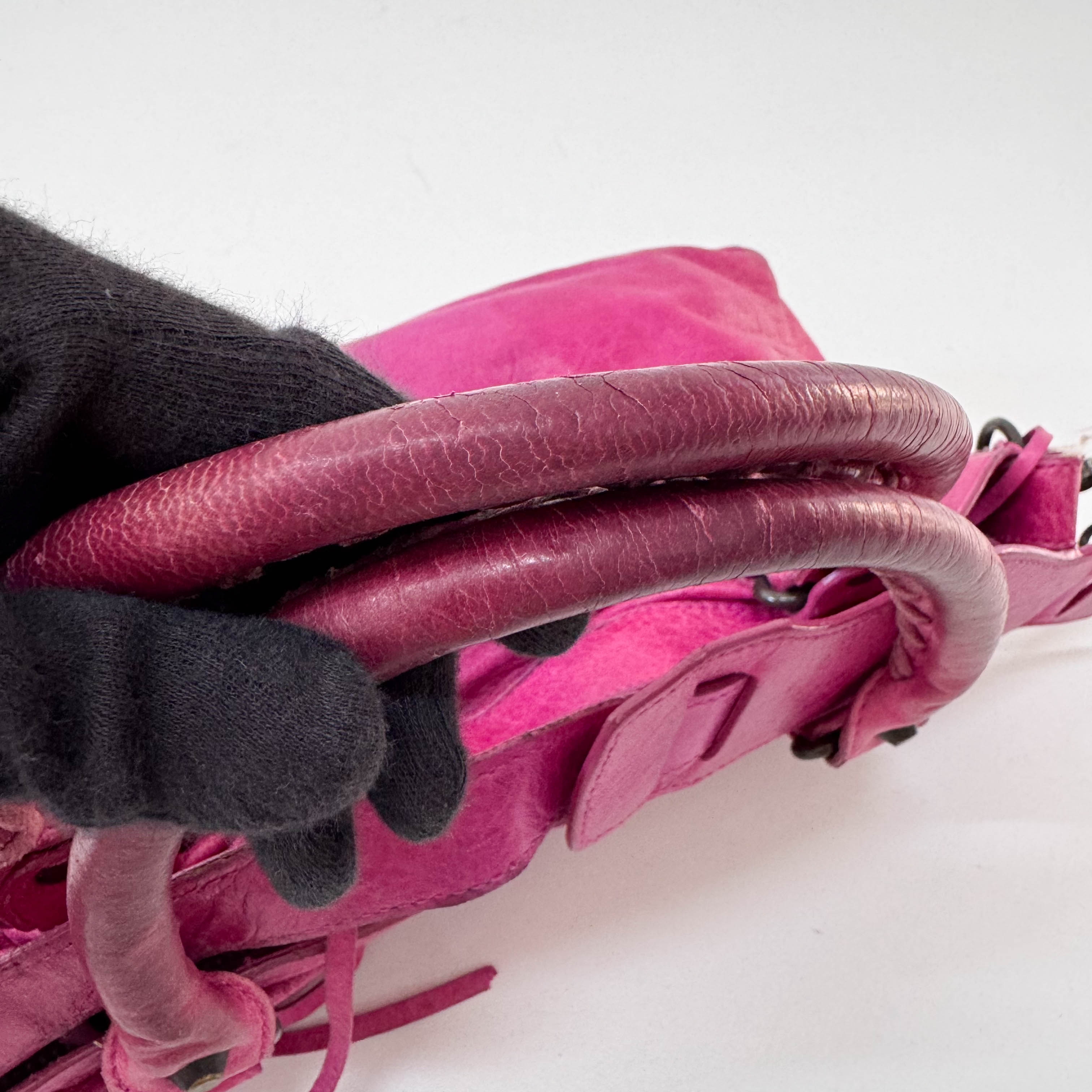 The First Pink Leather Bag