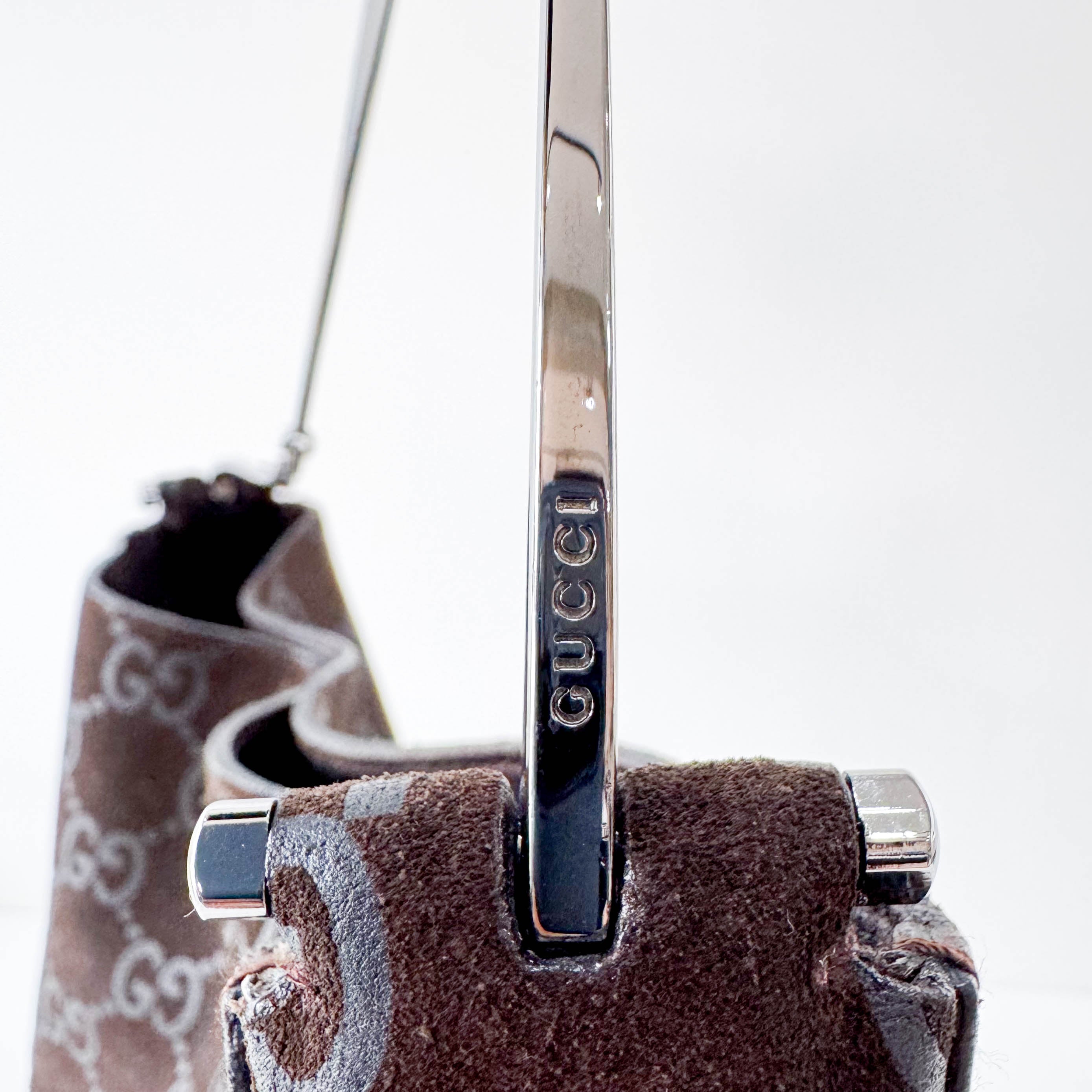 Brown Suede Shoulder Bag
