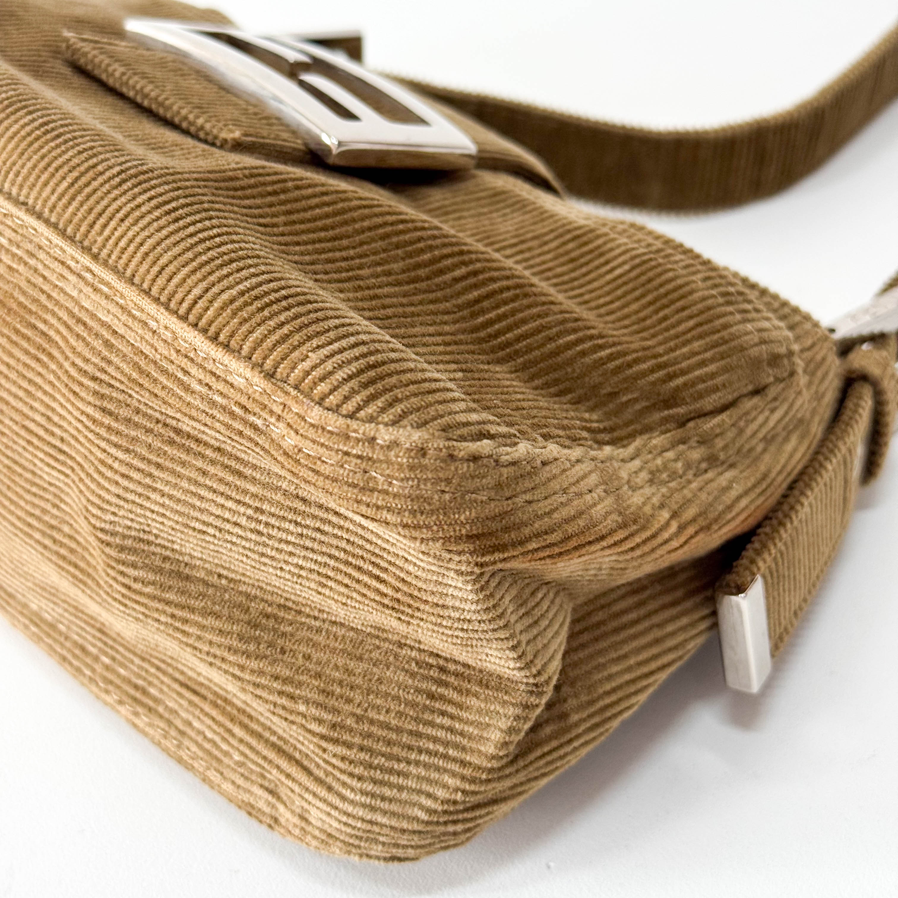 Corduroy Brown Shoulder Bag