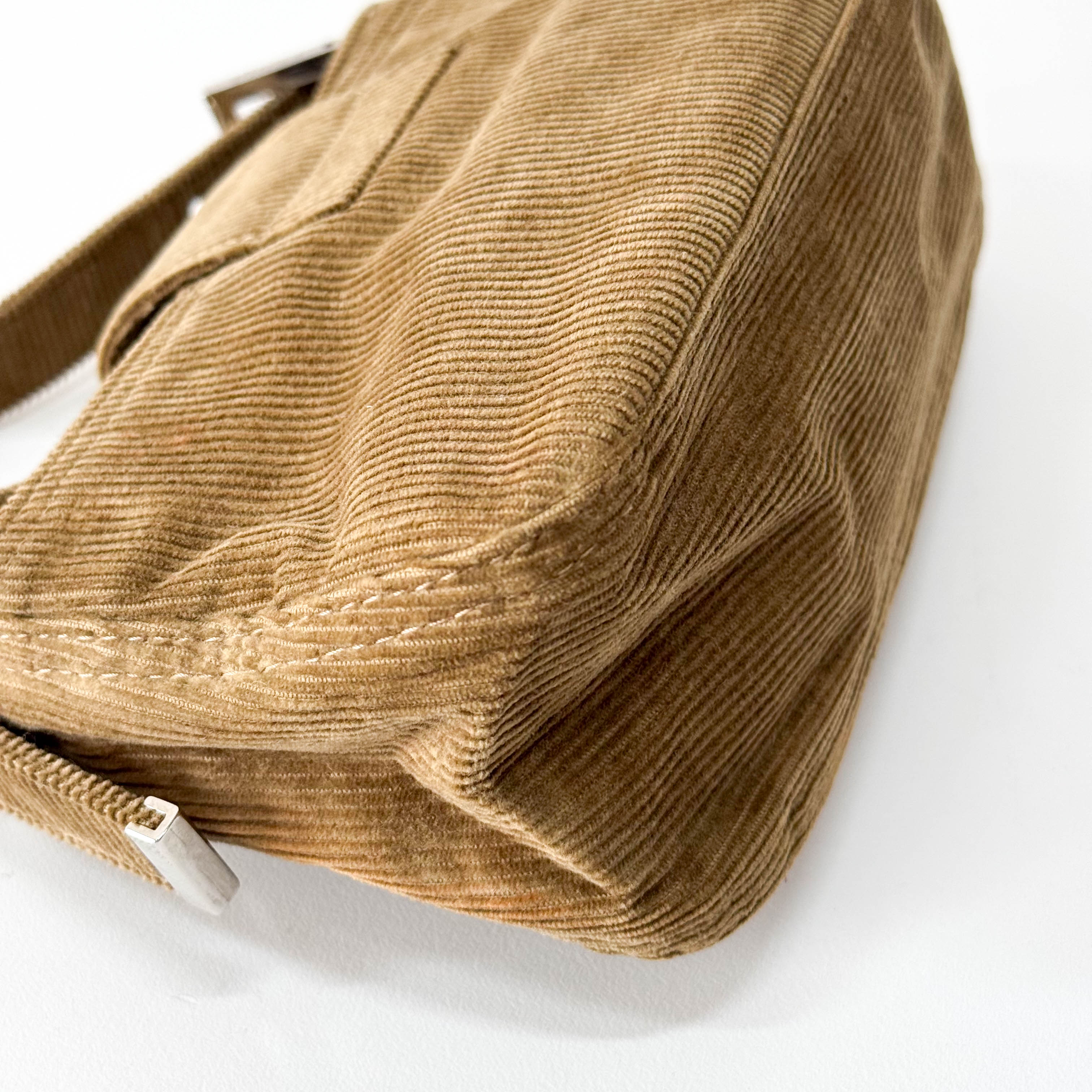 Corduroy Brown Shoulder Bag