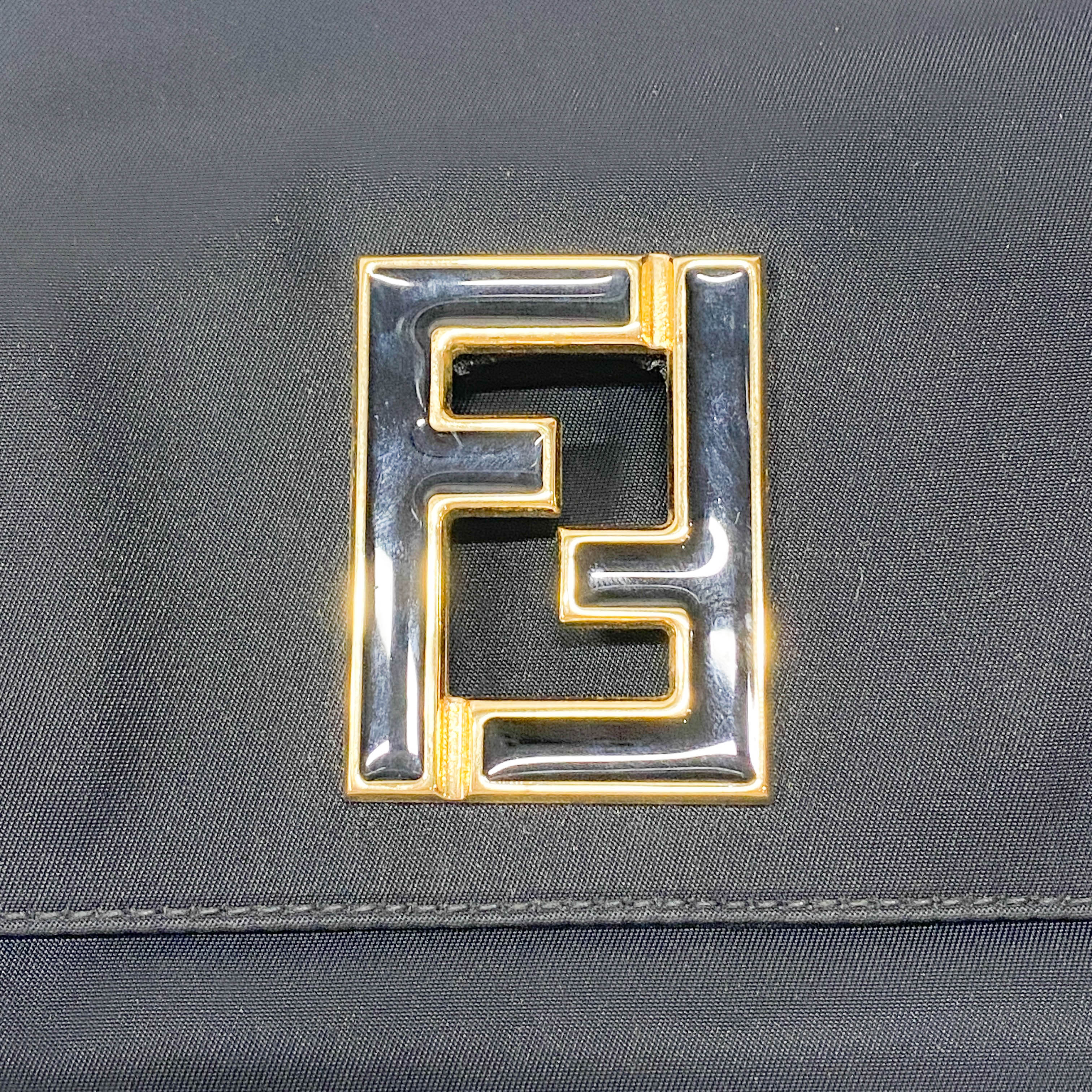 Black Nylon Shoulder Bag