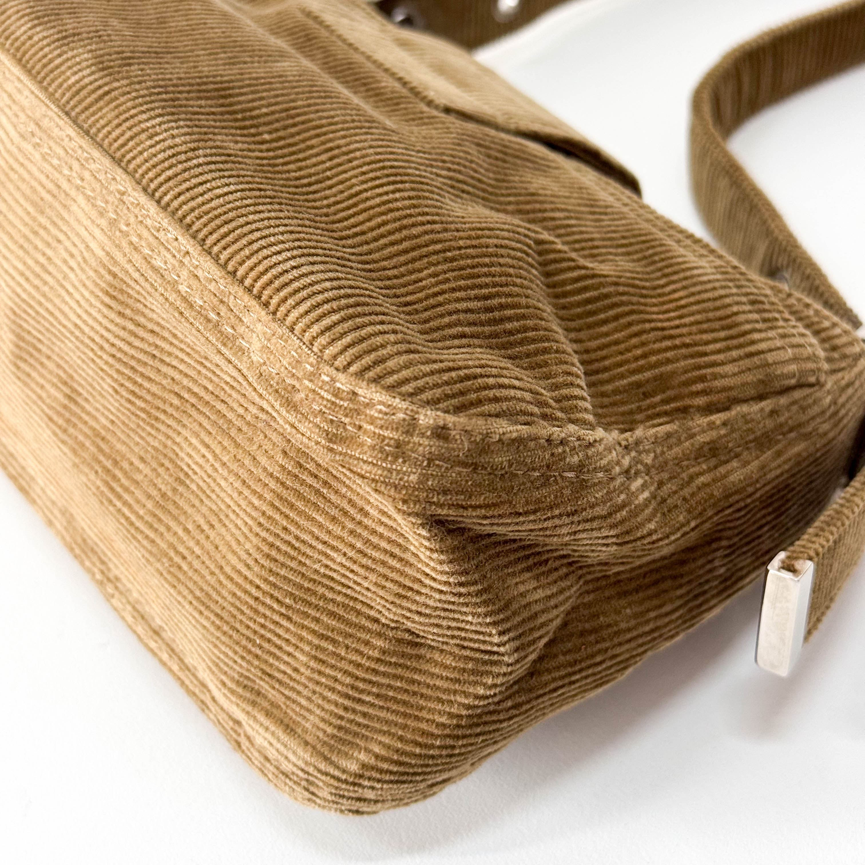Corduroy Brown Shoulder Bag