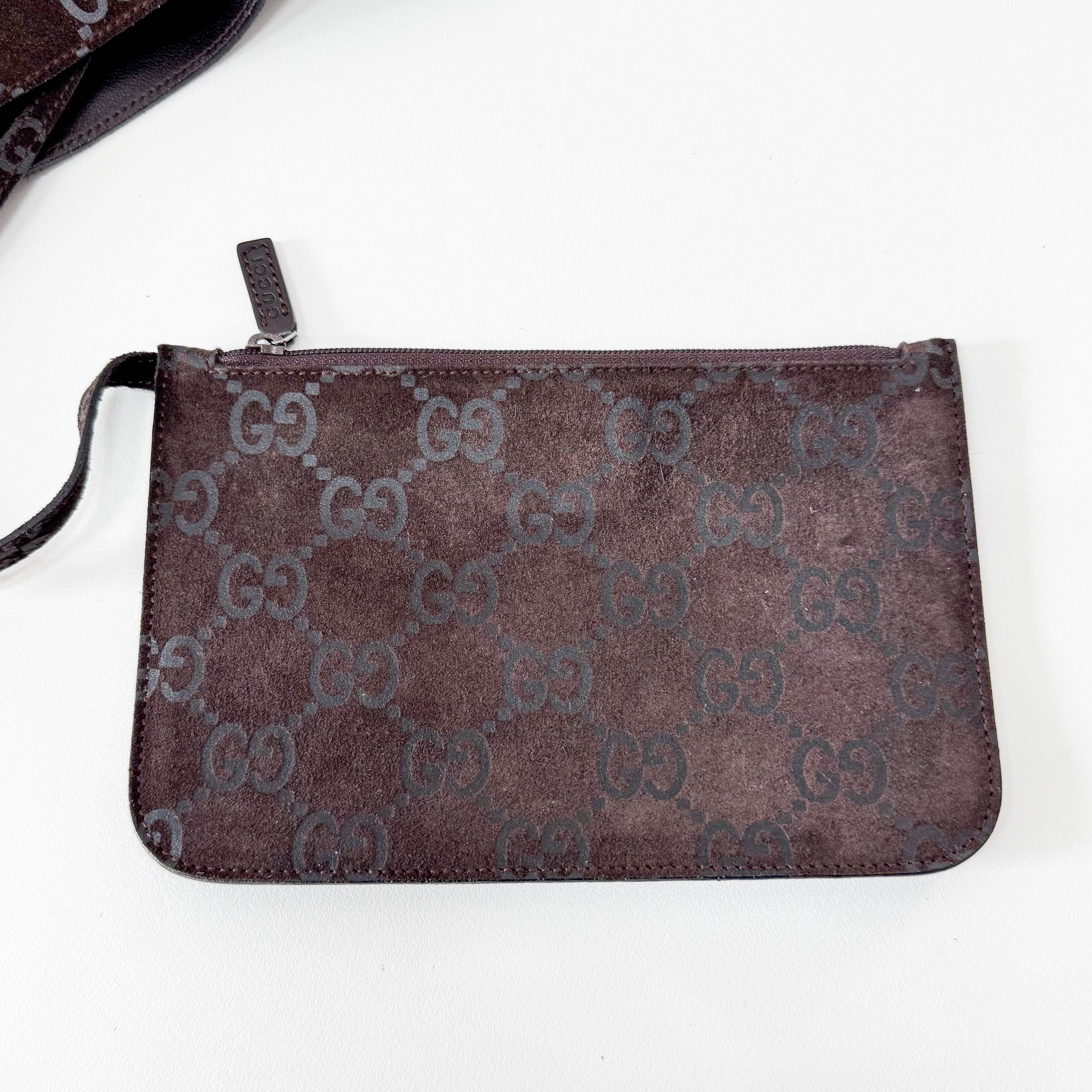 Brown Suede Shoulder Bag