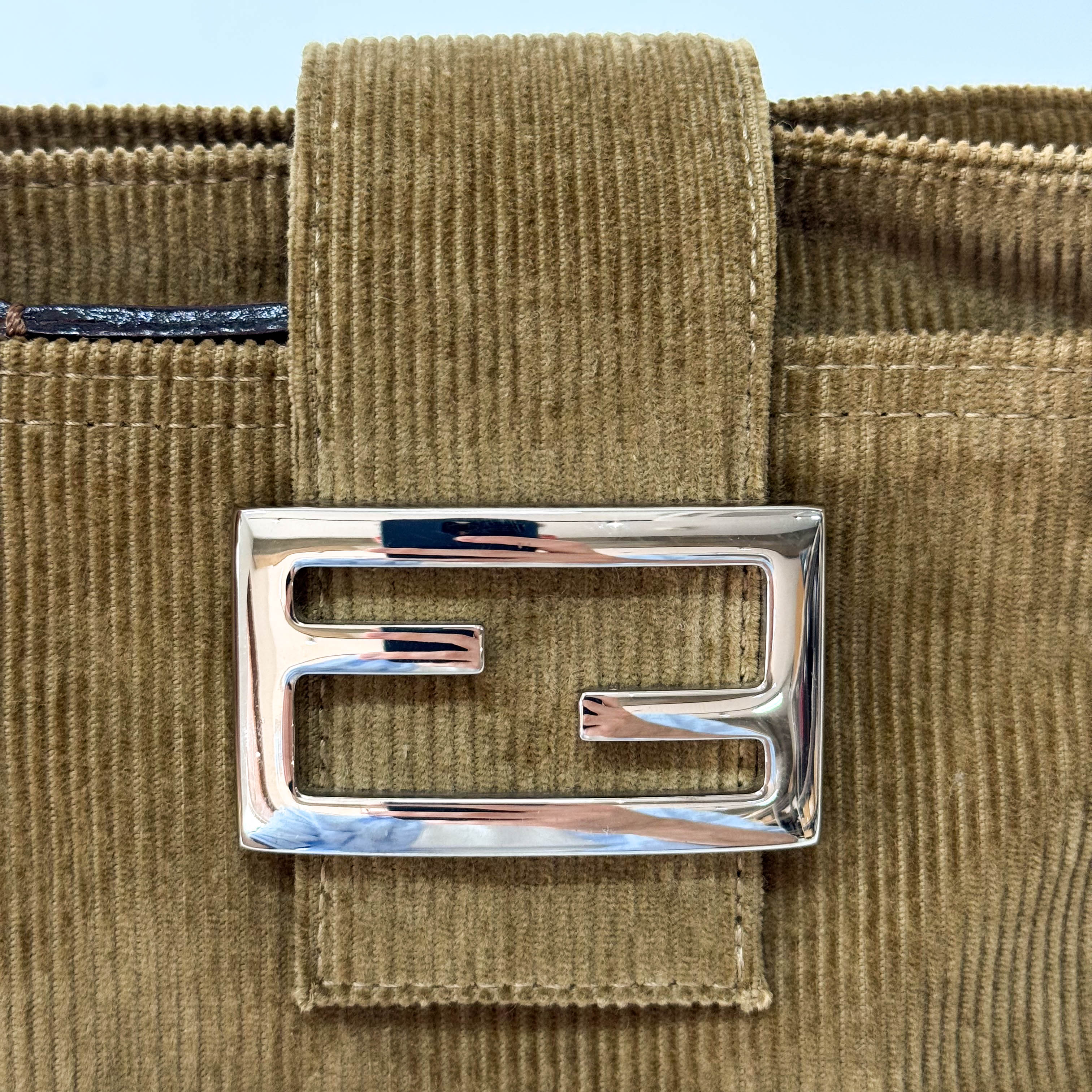 Corduroy Brown Shoulder Bag