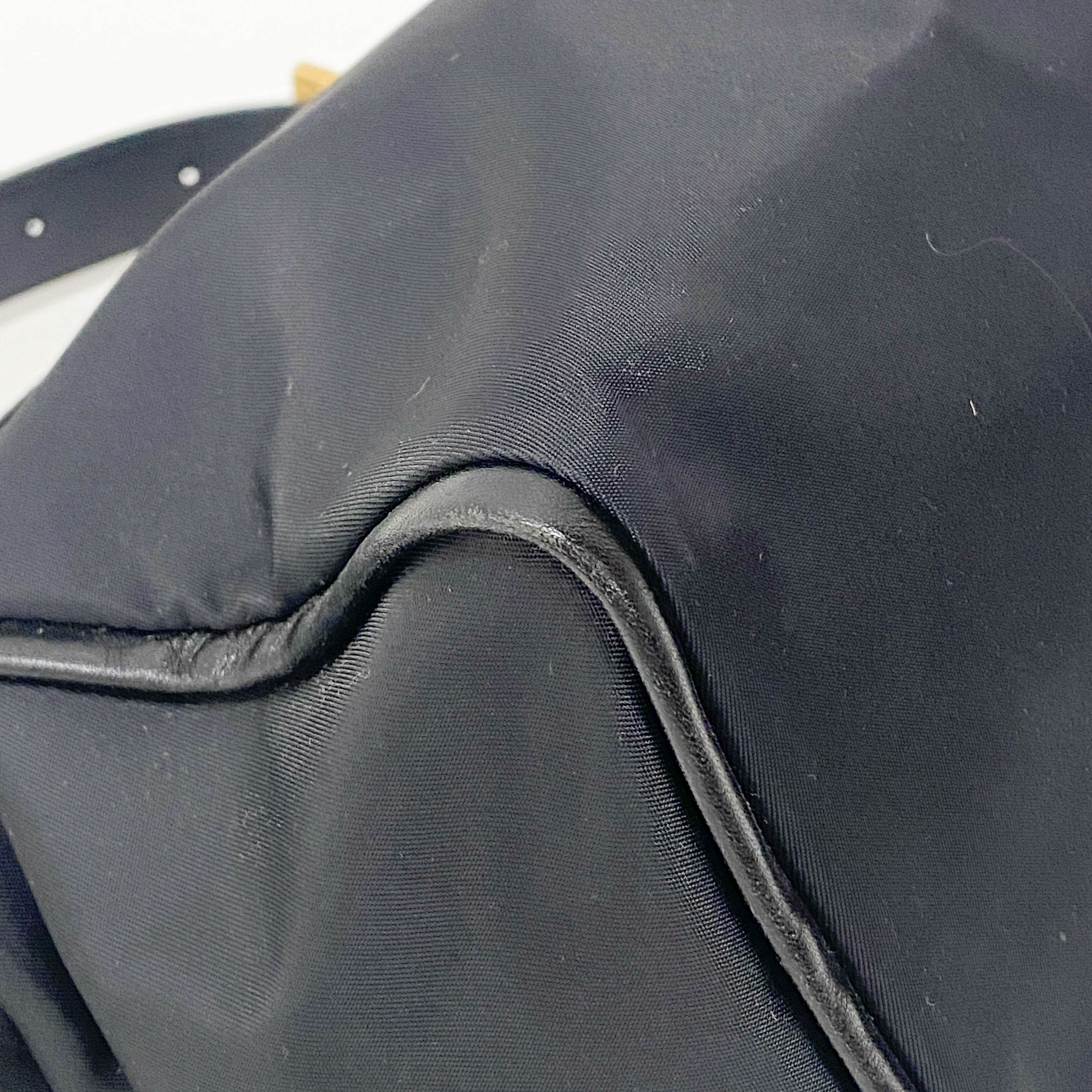 Black Nylon Shoulder Bag