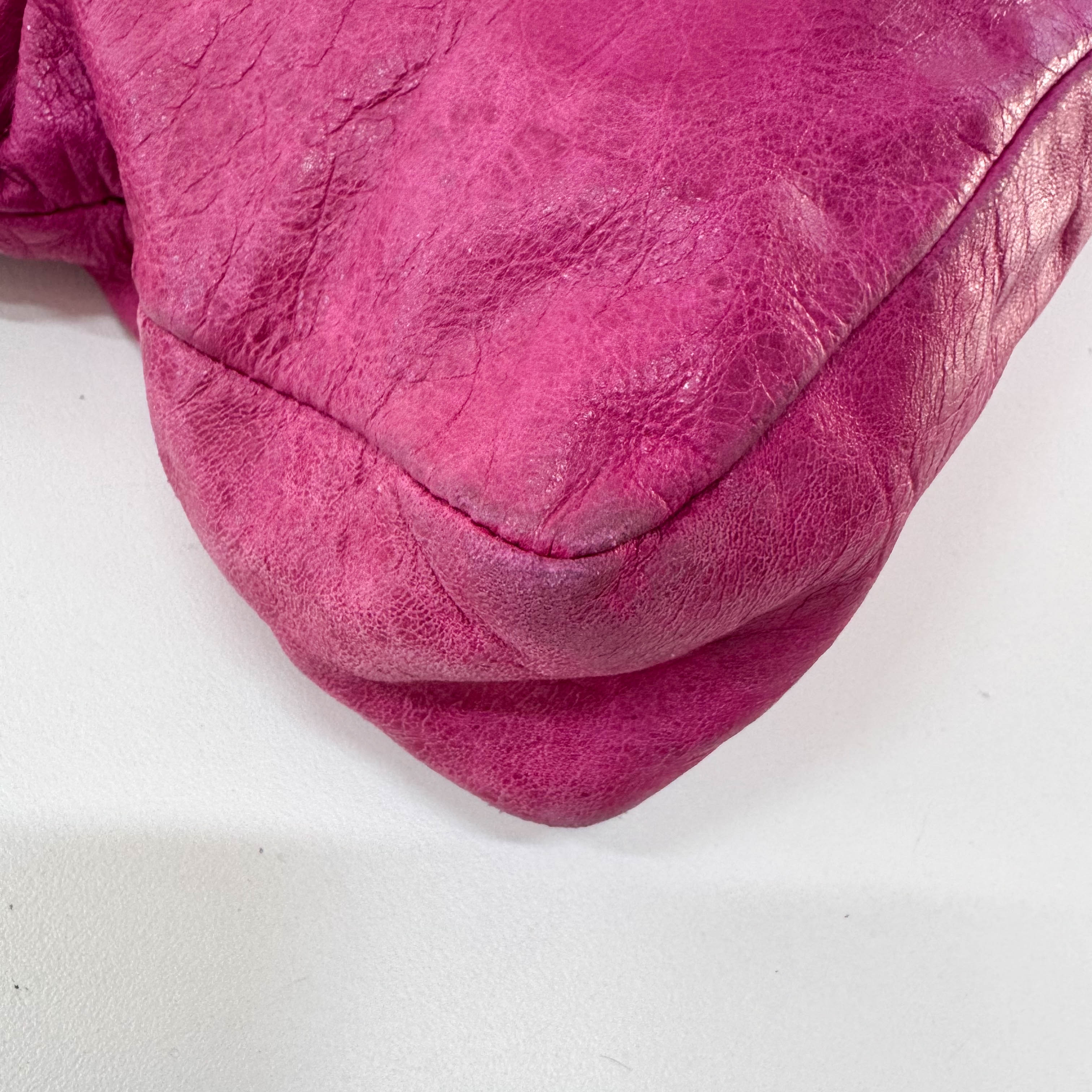 The First Pink Leather Bag