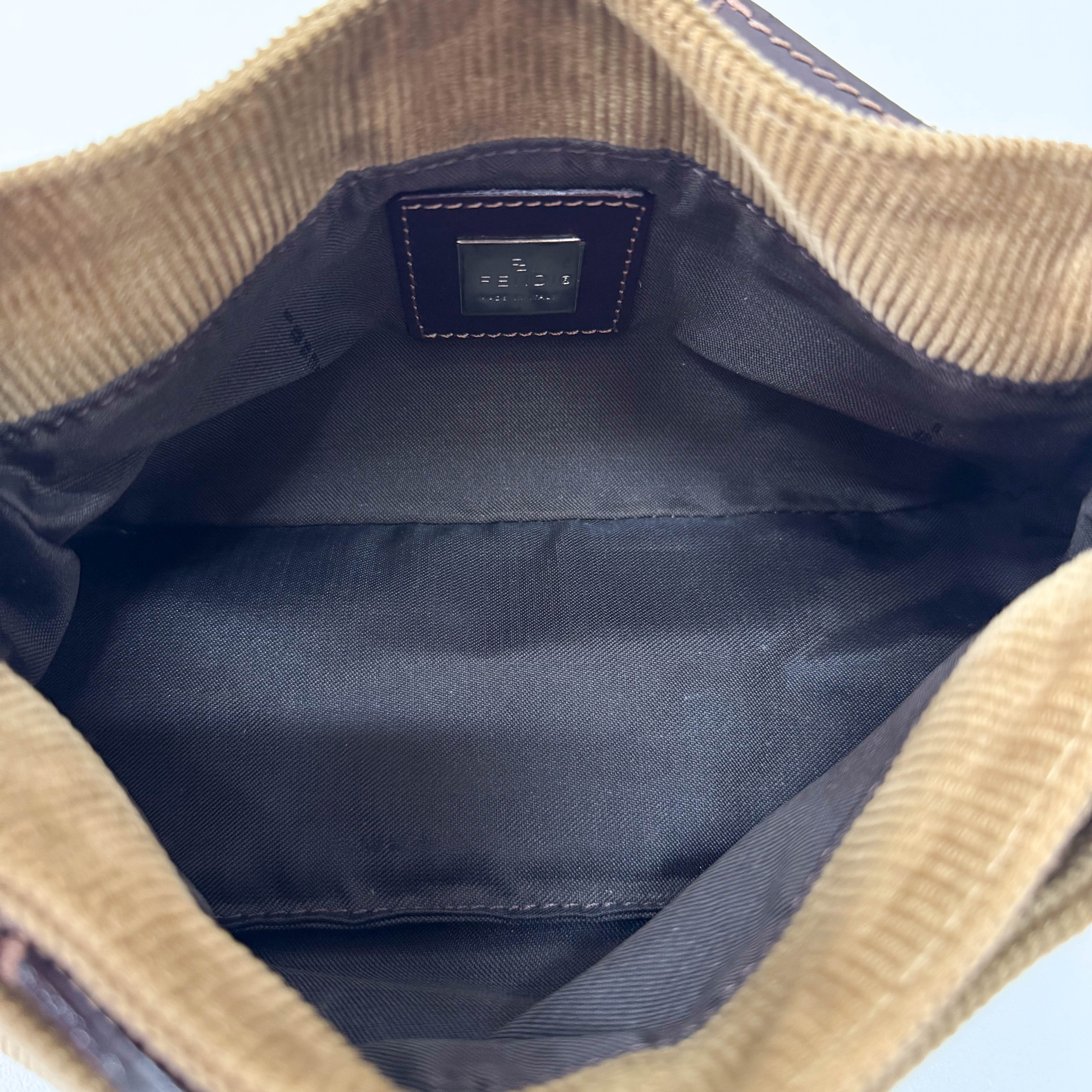 Corduroy Brown Shoulder Bag