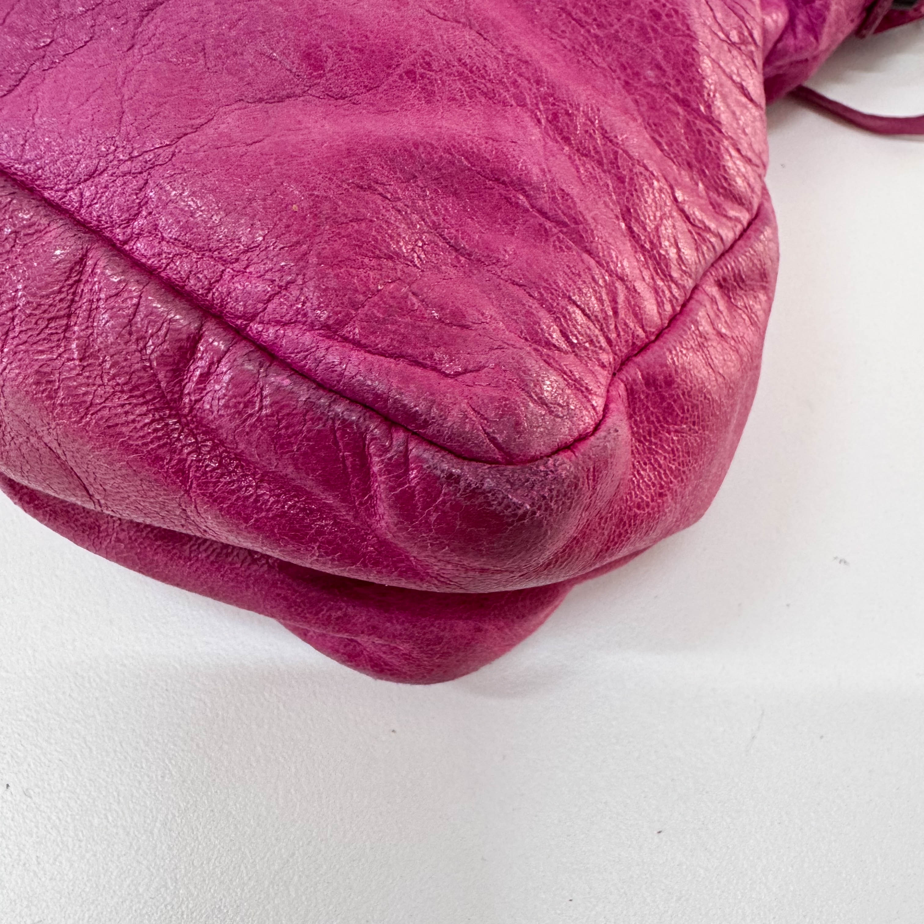 The First Pink Leather Bag