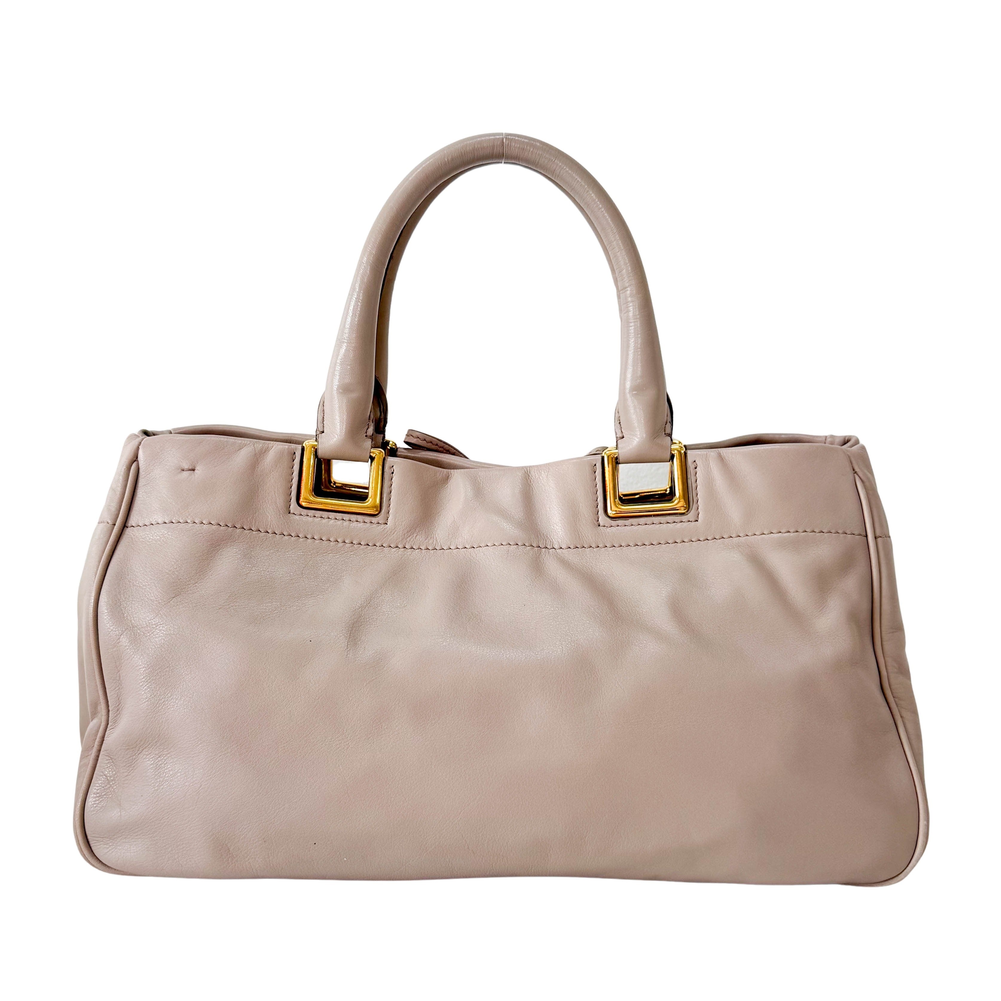 バッグ Prada Ribbon Leather Hand Bag PRADA Ribbon Leather Bag – HIVE PRELOVED