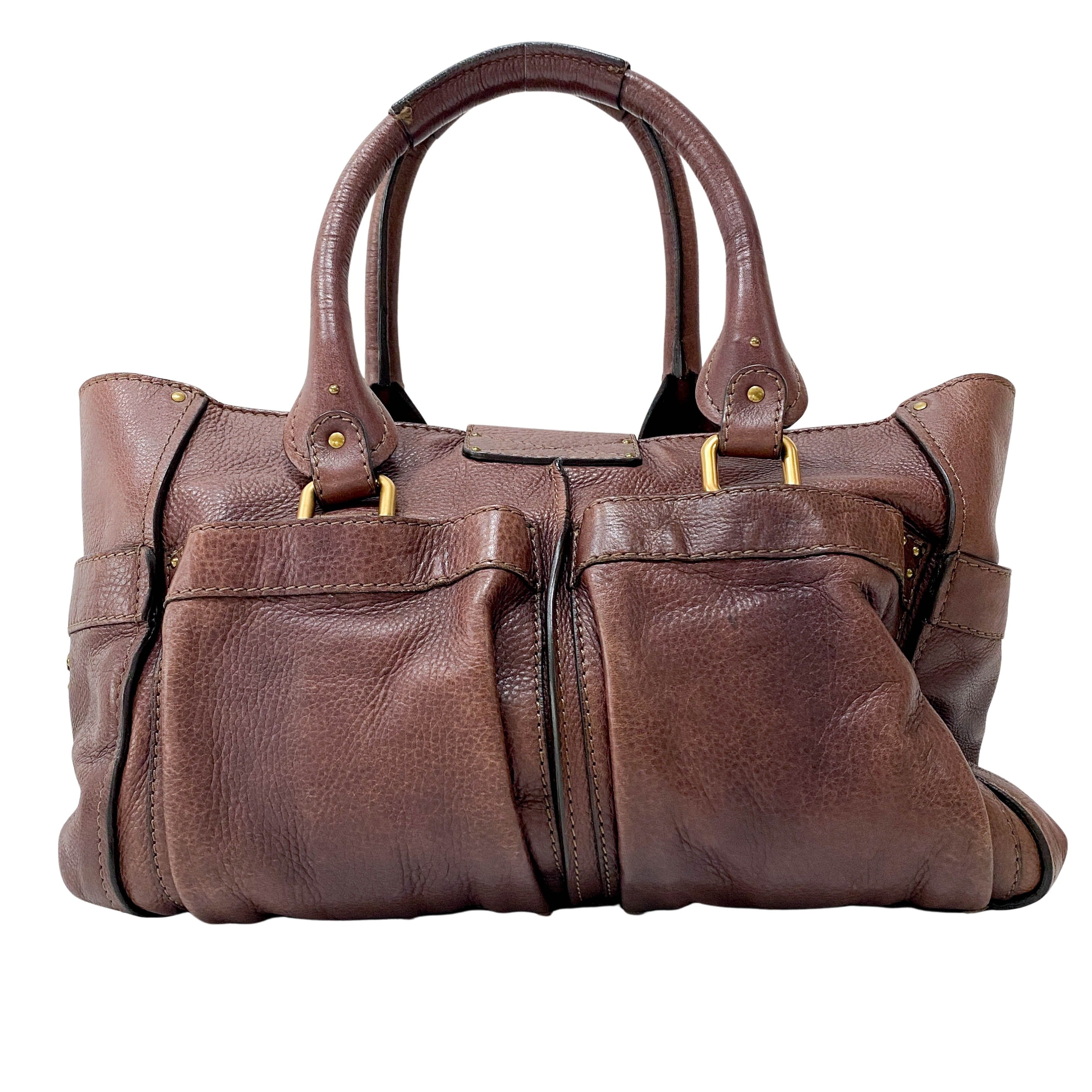 Paddington Brown Leather Shoulder Bag