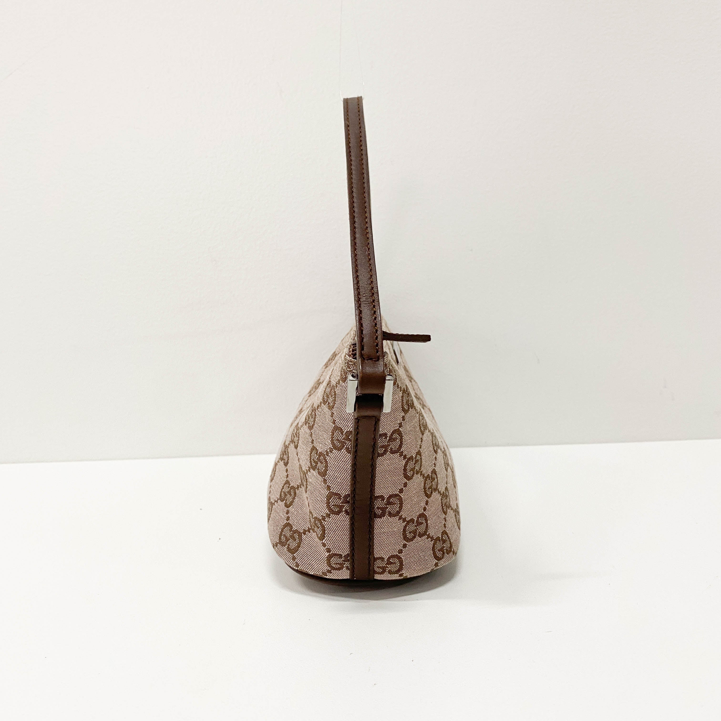 Boat GG Canvas Brown Pouch