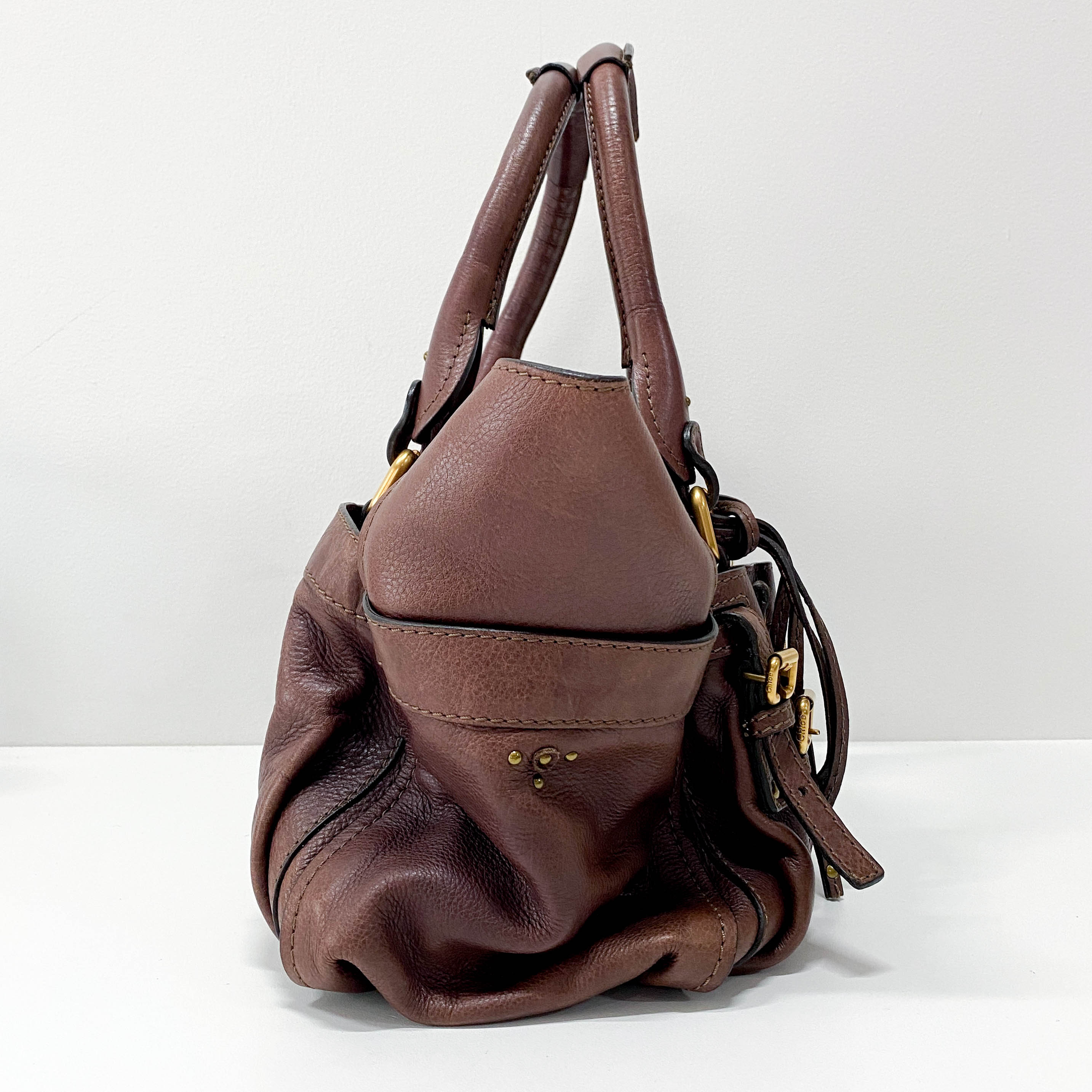 Paddington Brown Leather Shoulder Bag