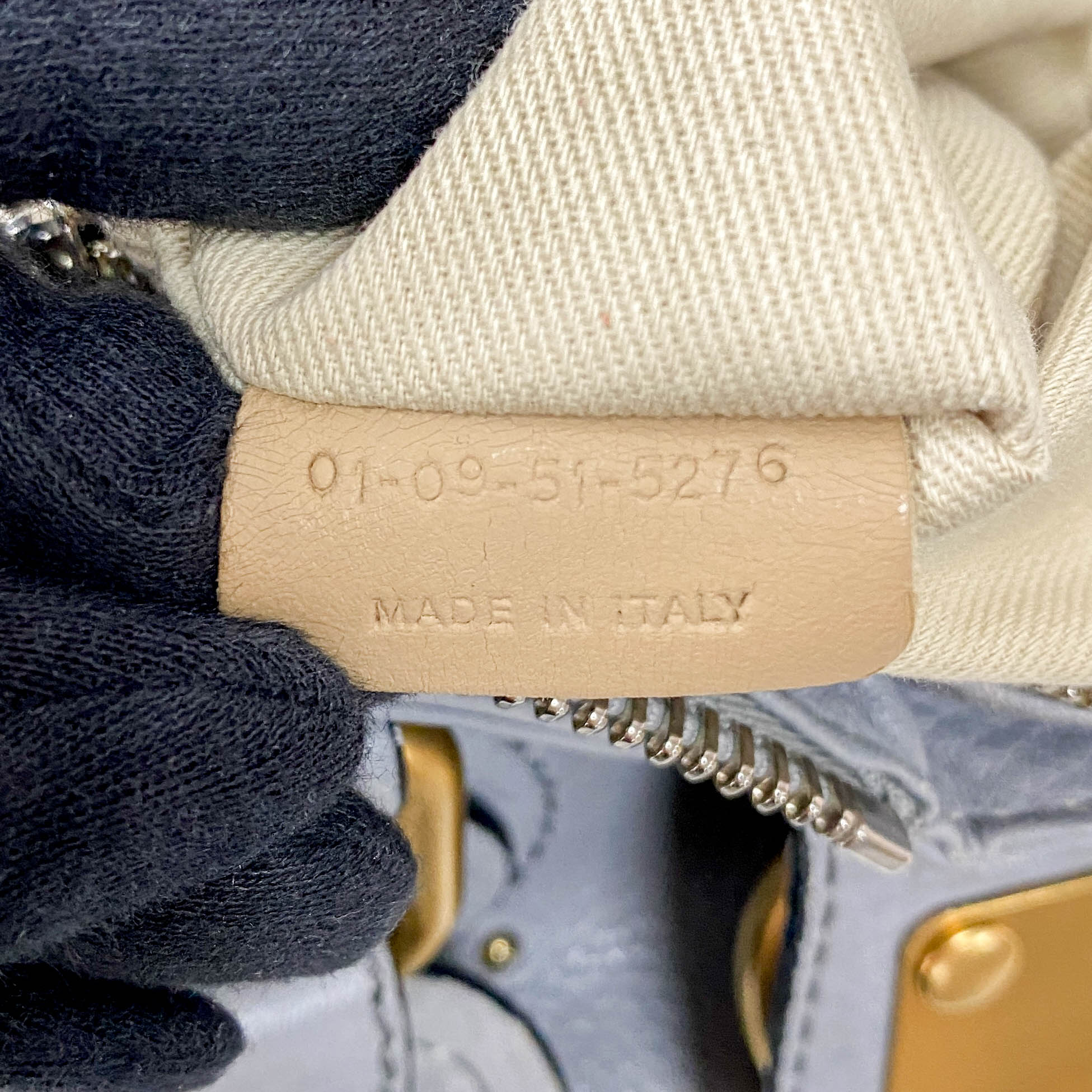 Paddington Grey Leather Shoulder Bag