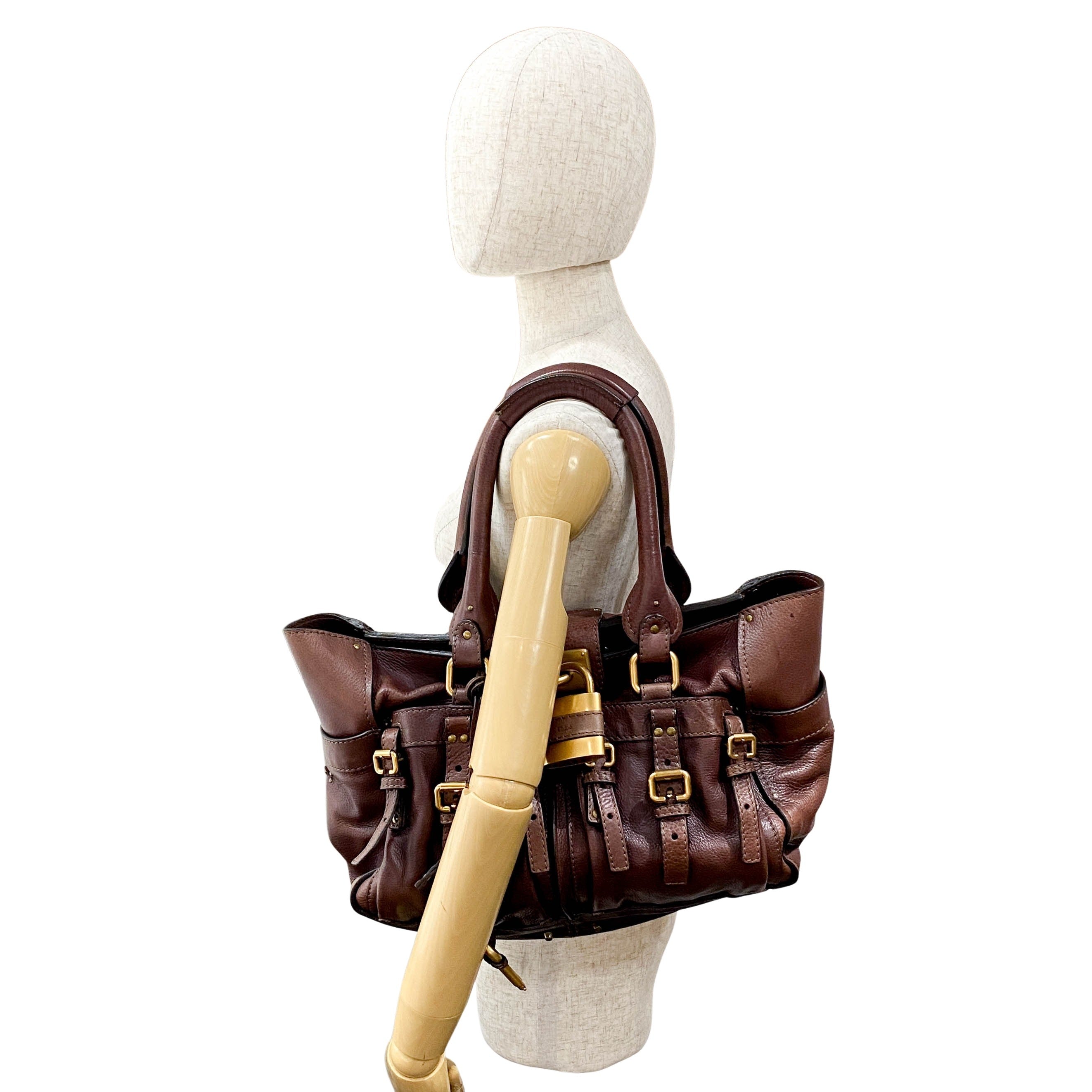 Paddington Brown Leather Shoulder Bag