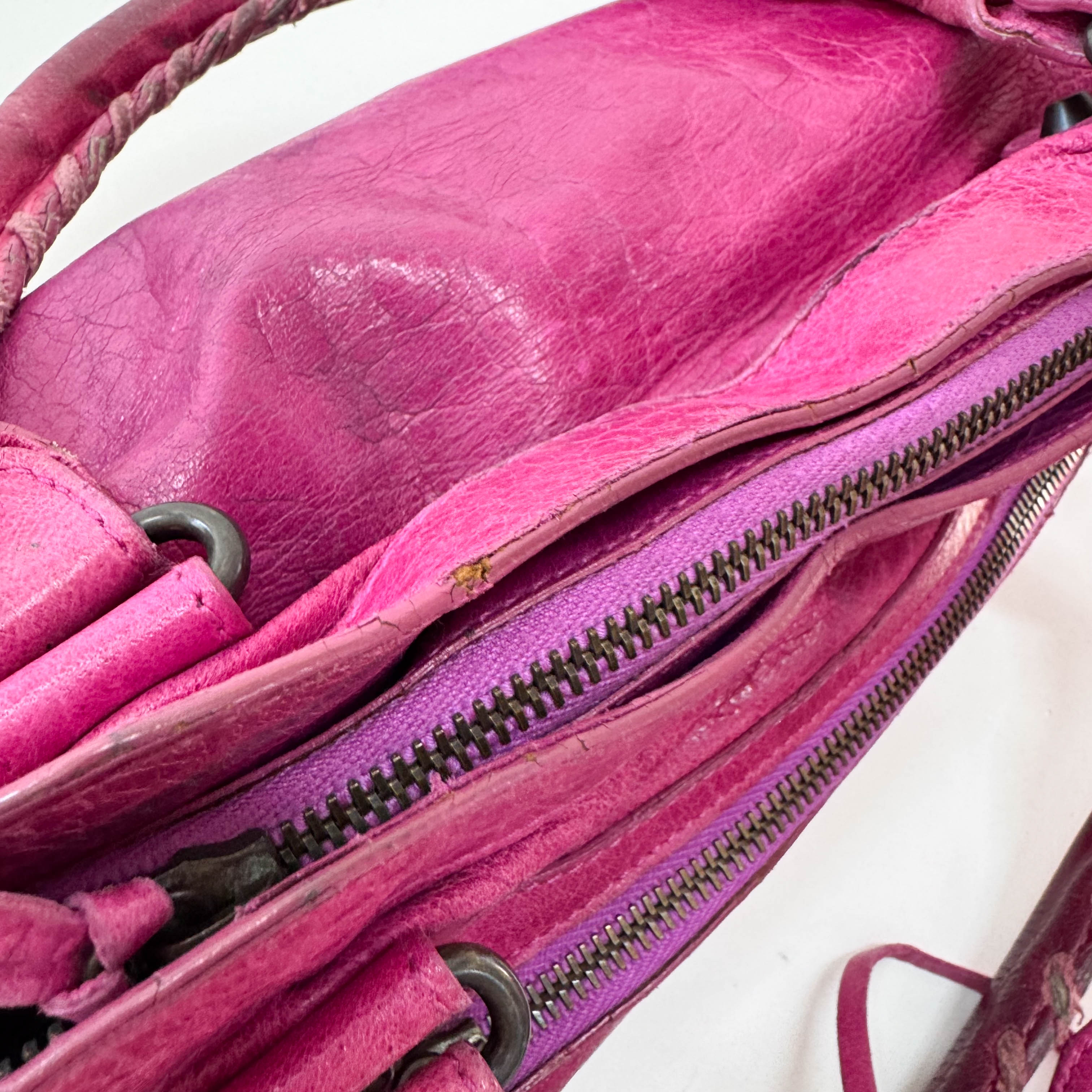 The First Pink Leather Bag