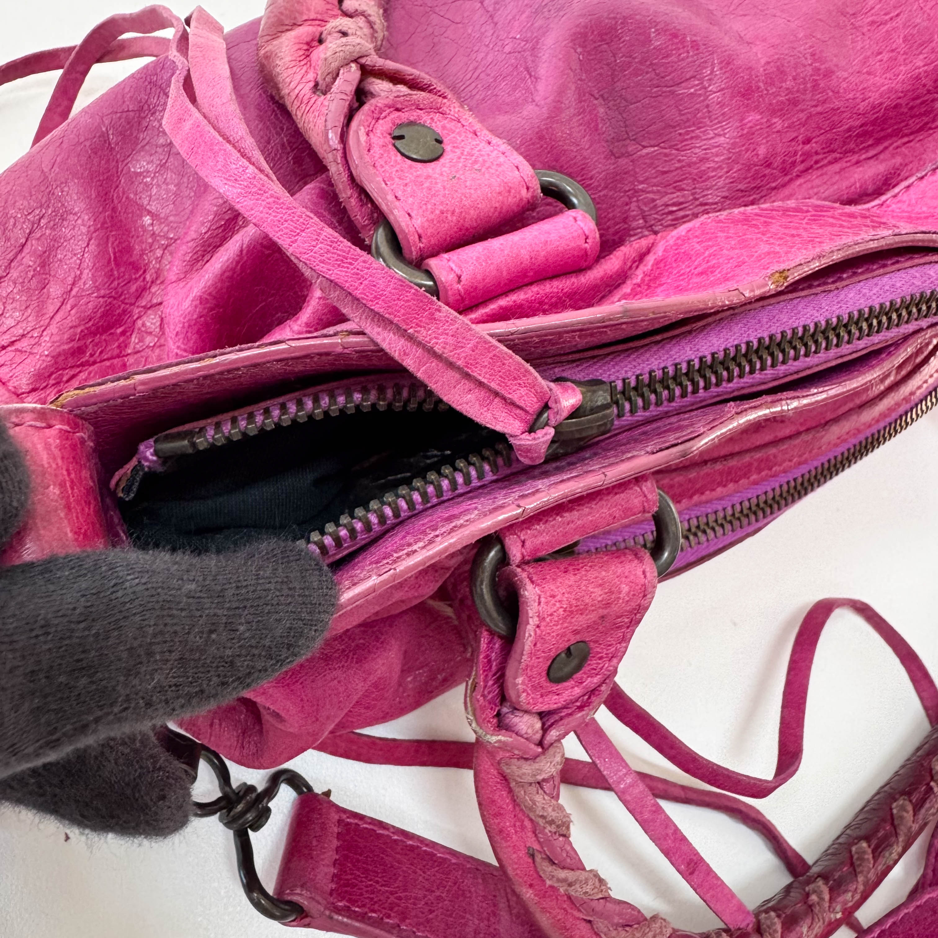 The First Pink Leather Bag