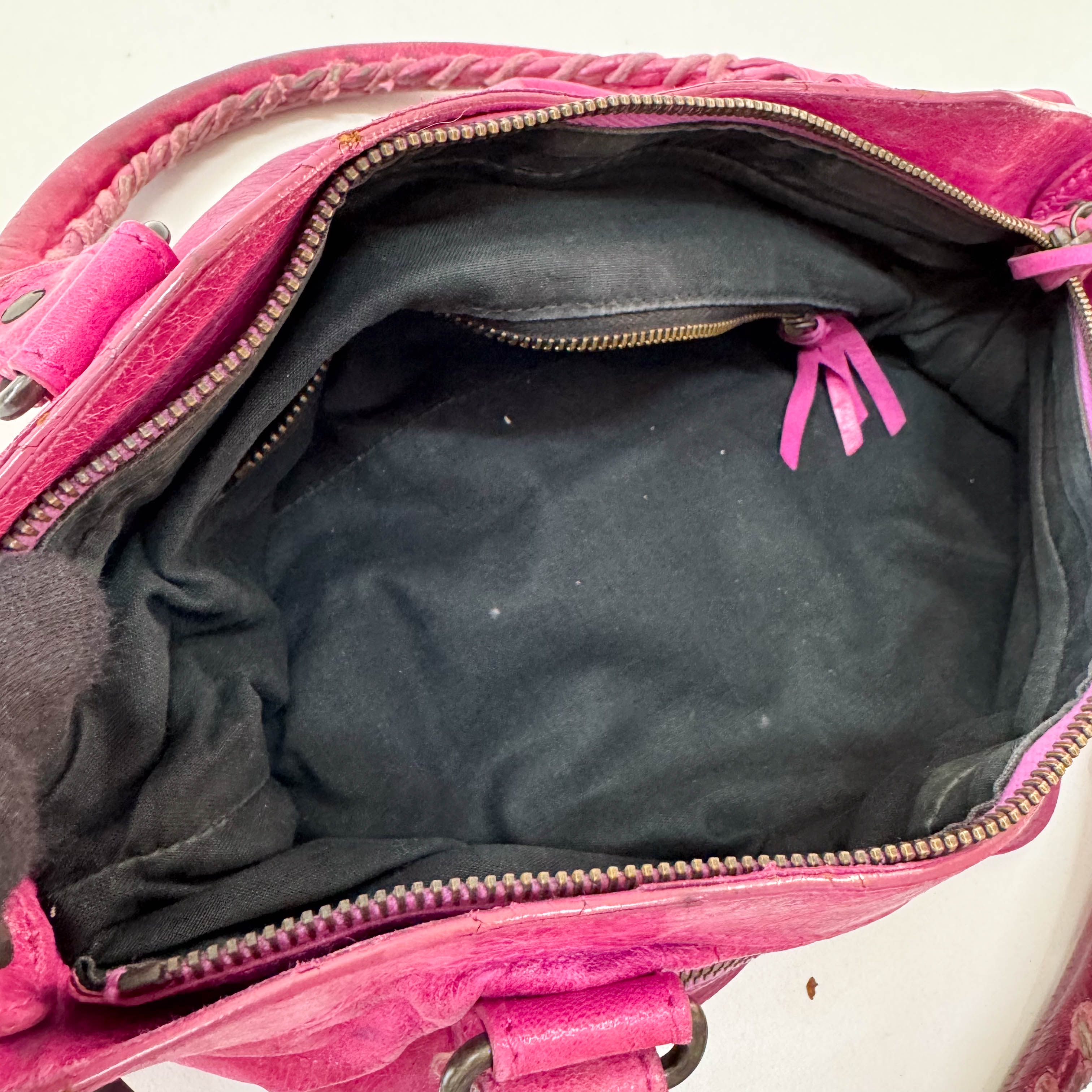 The First Pink Leather Bag