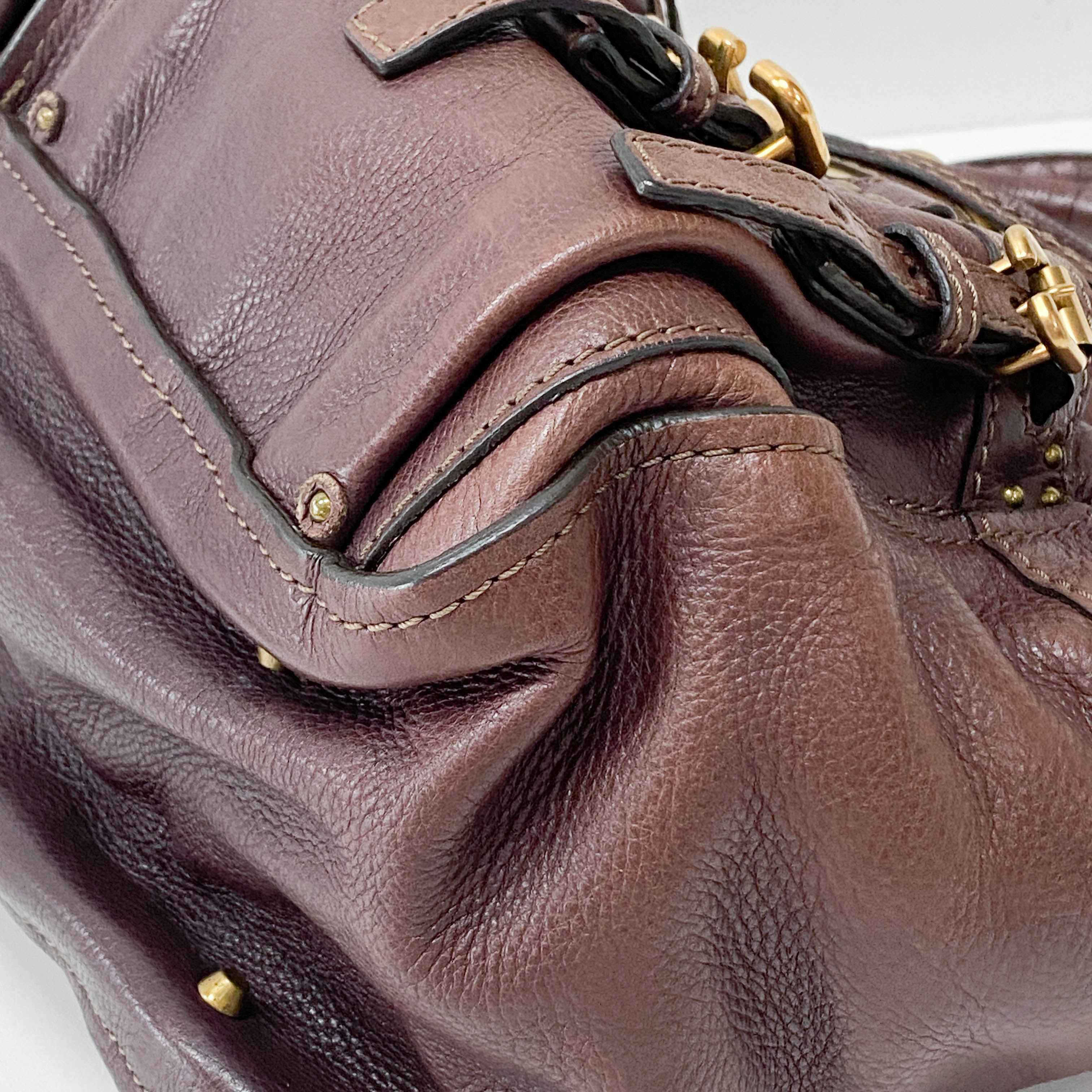 Paddington Brown Leather Shoulder Bag