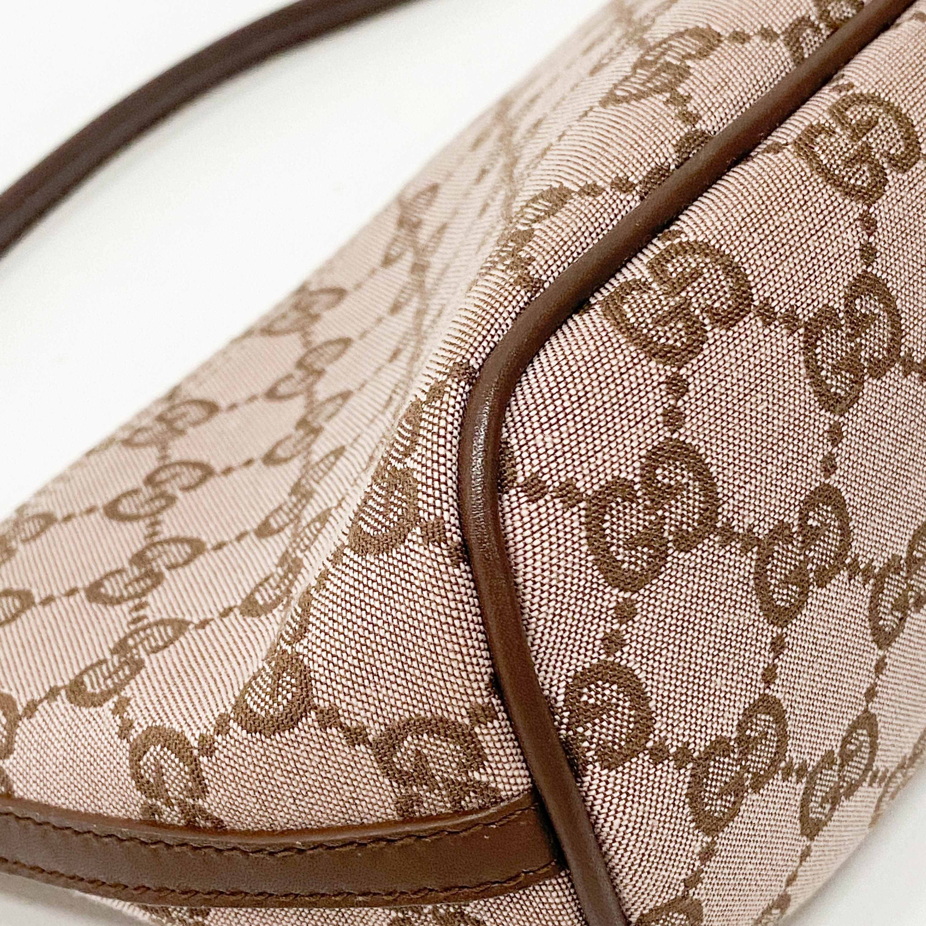 Boat GG Canvas Brown Pouch