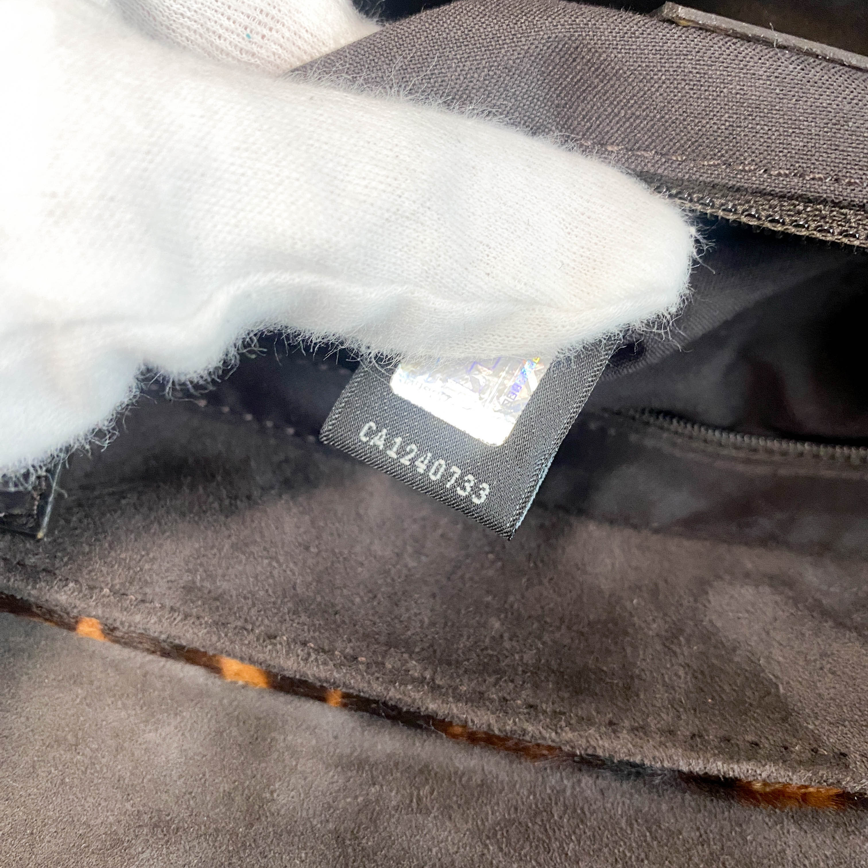 Large Baguette Leopard Pony Hair Shoulder Bag