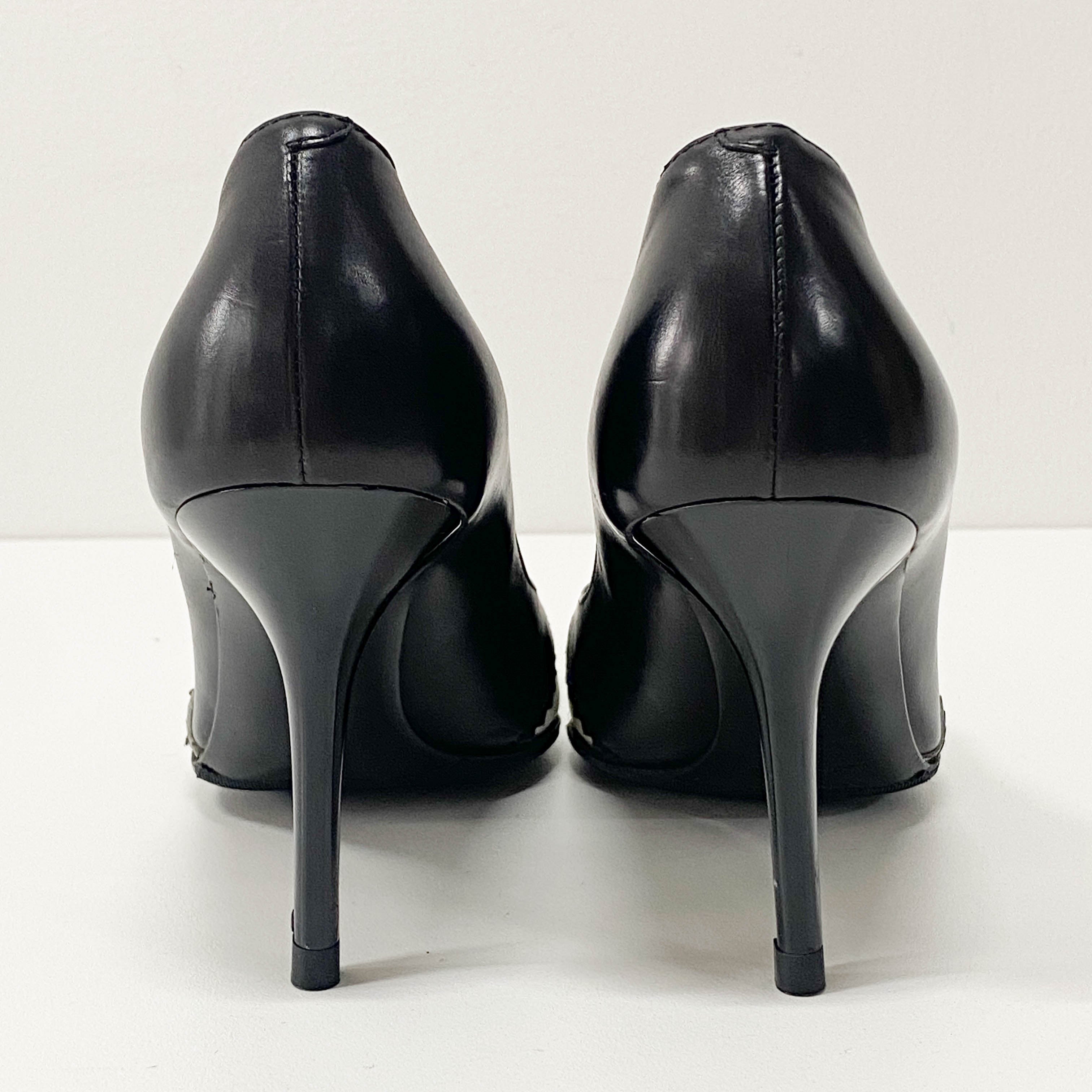 Size 36 Black & White Heels