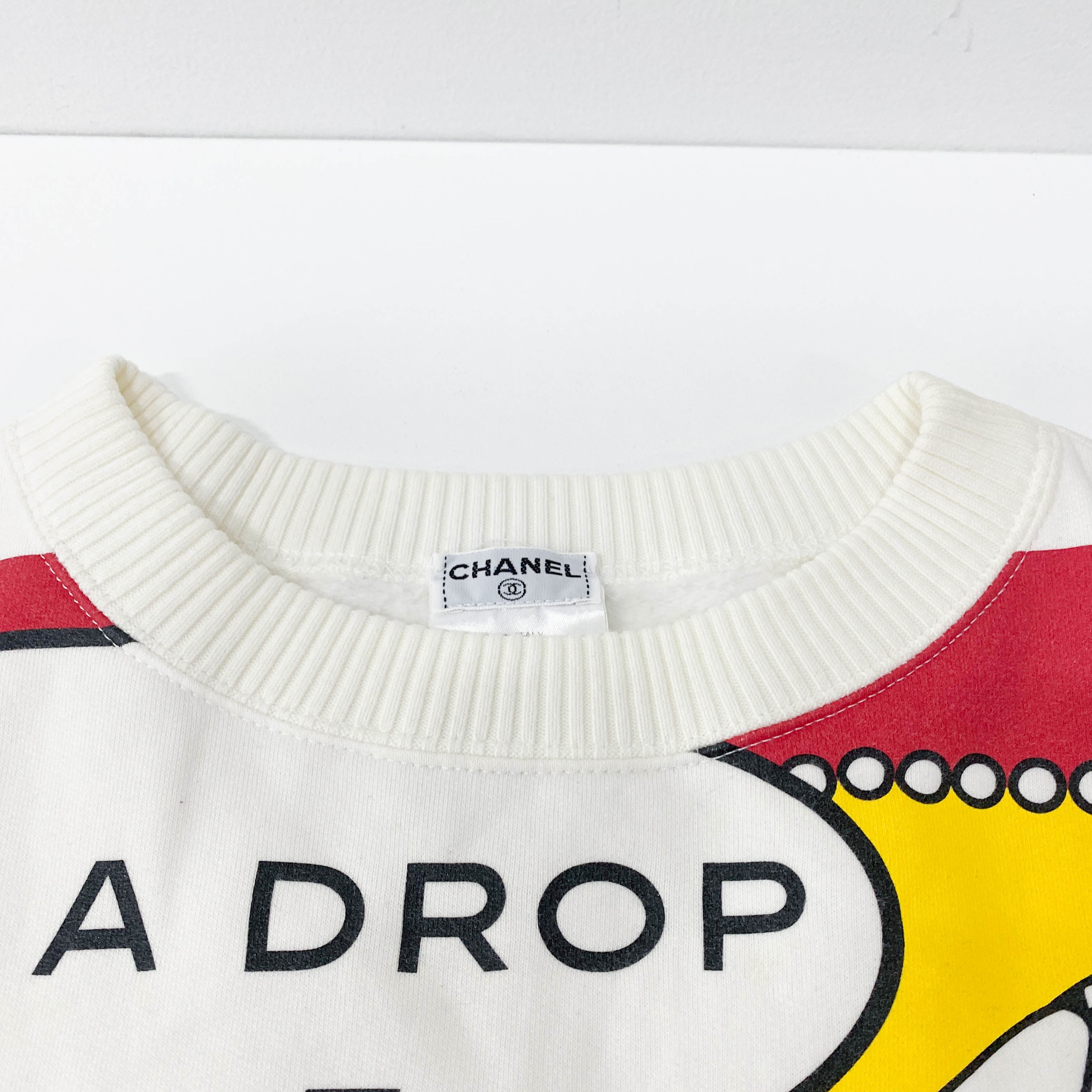 Size 40 White Vintage Cotton Sweater