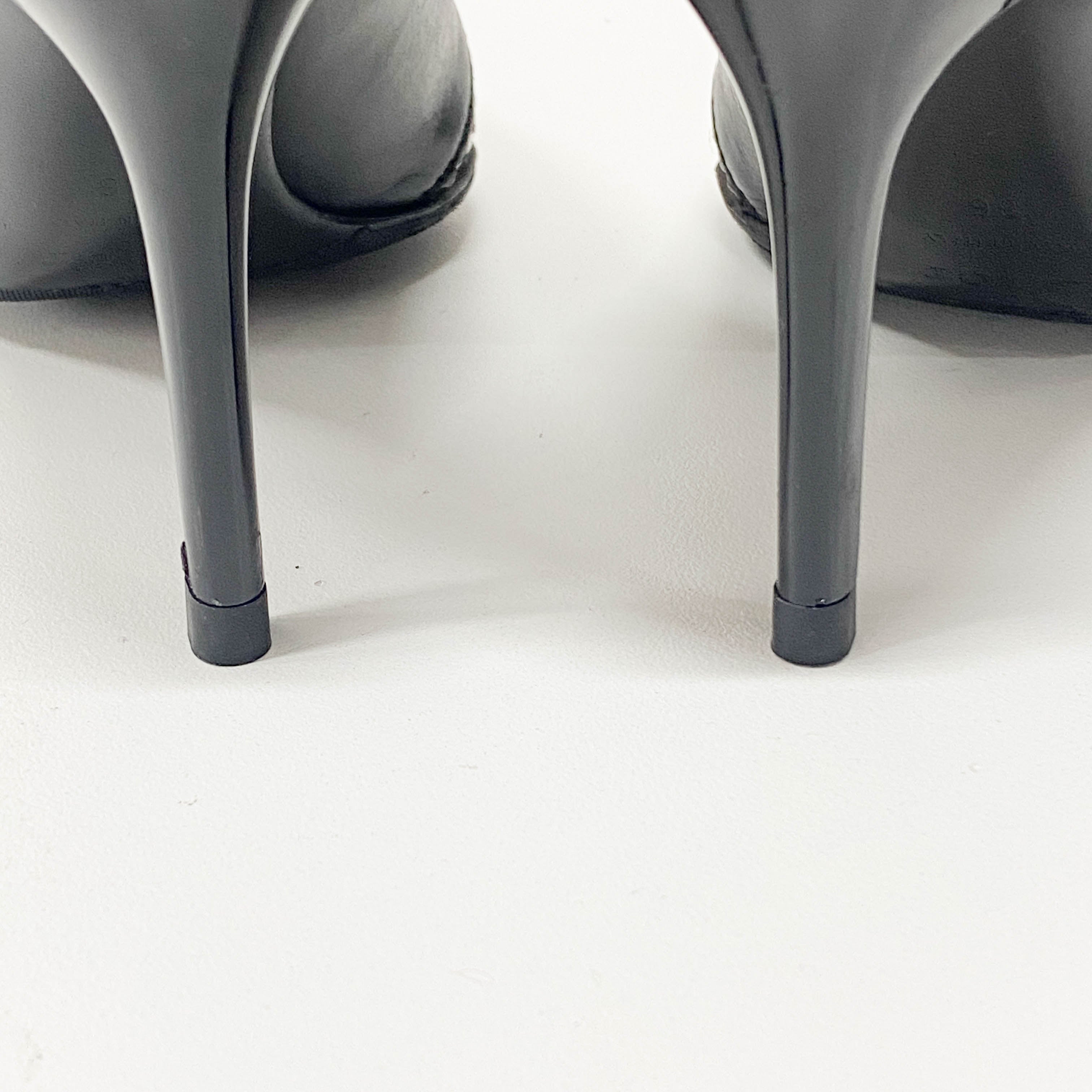 Size 36 Black & White Heels