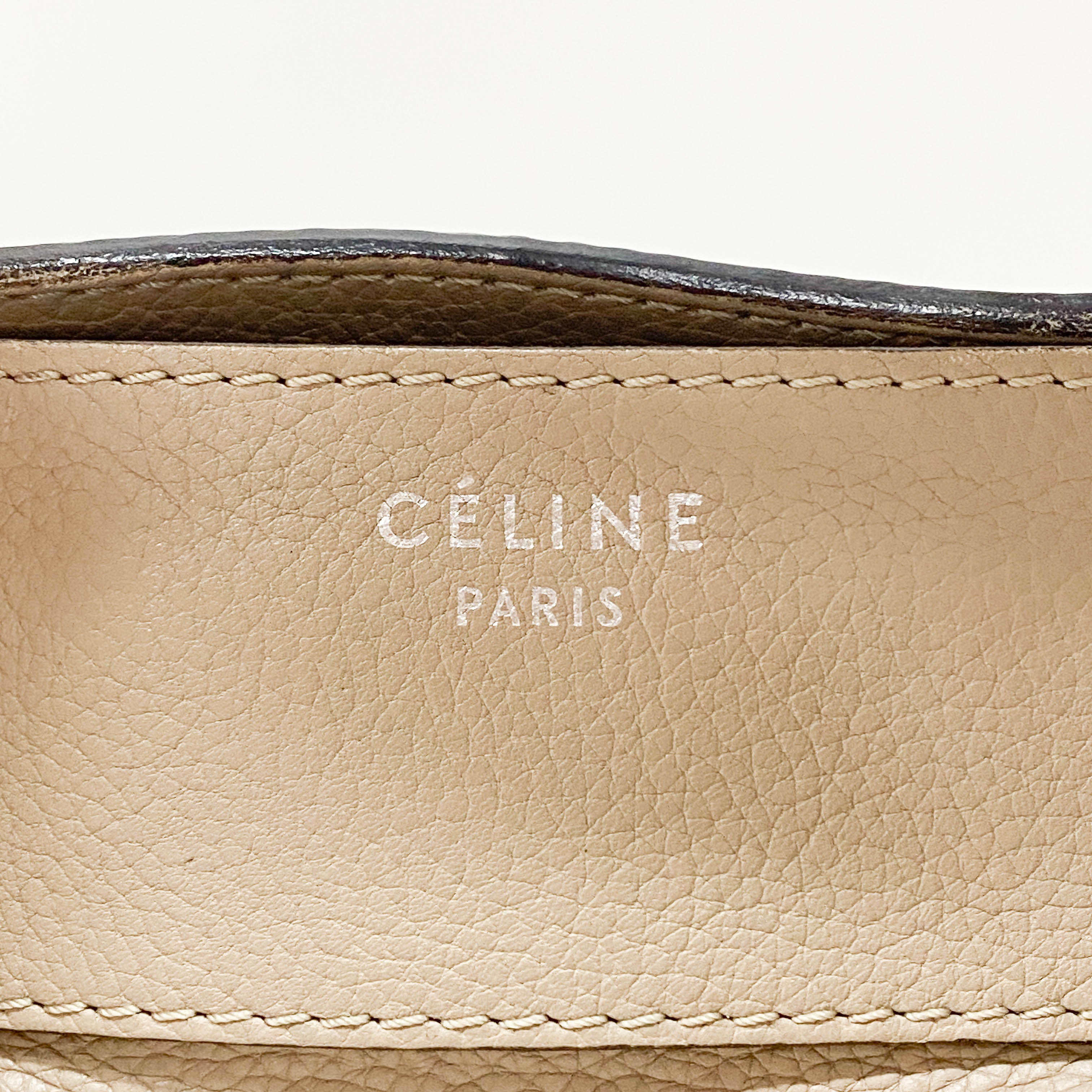 Mini Luggage Grey Leather Tote Bag