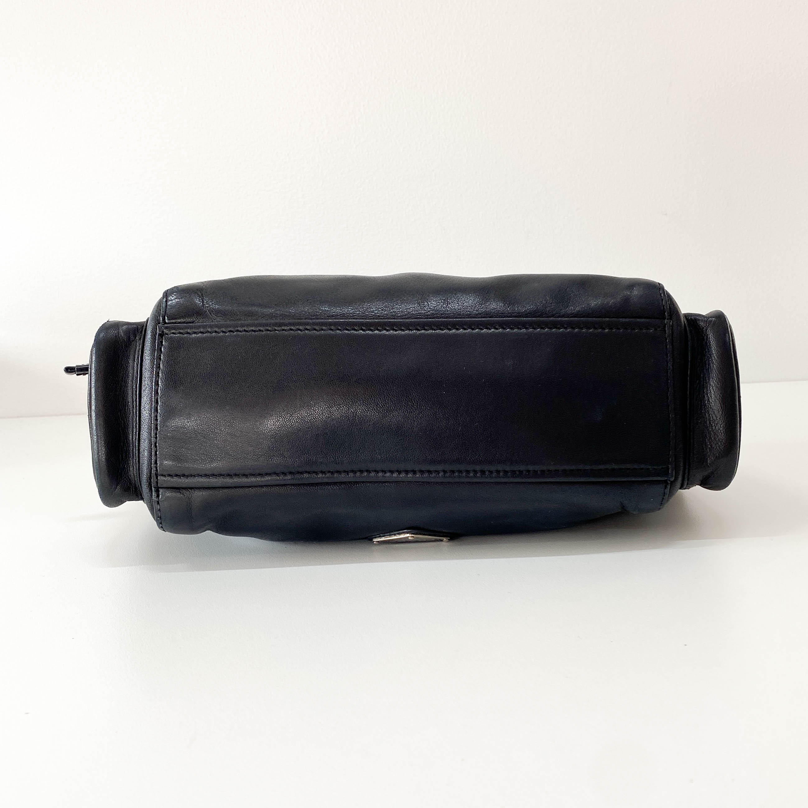 Black Leather Shoulder Bag