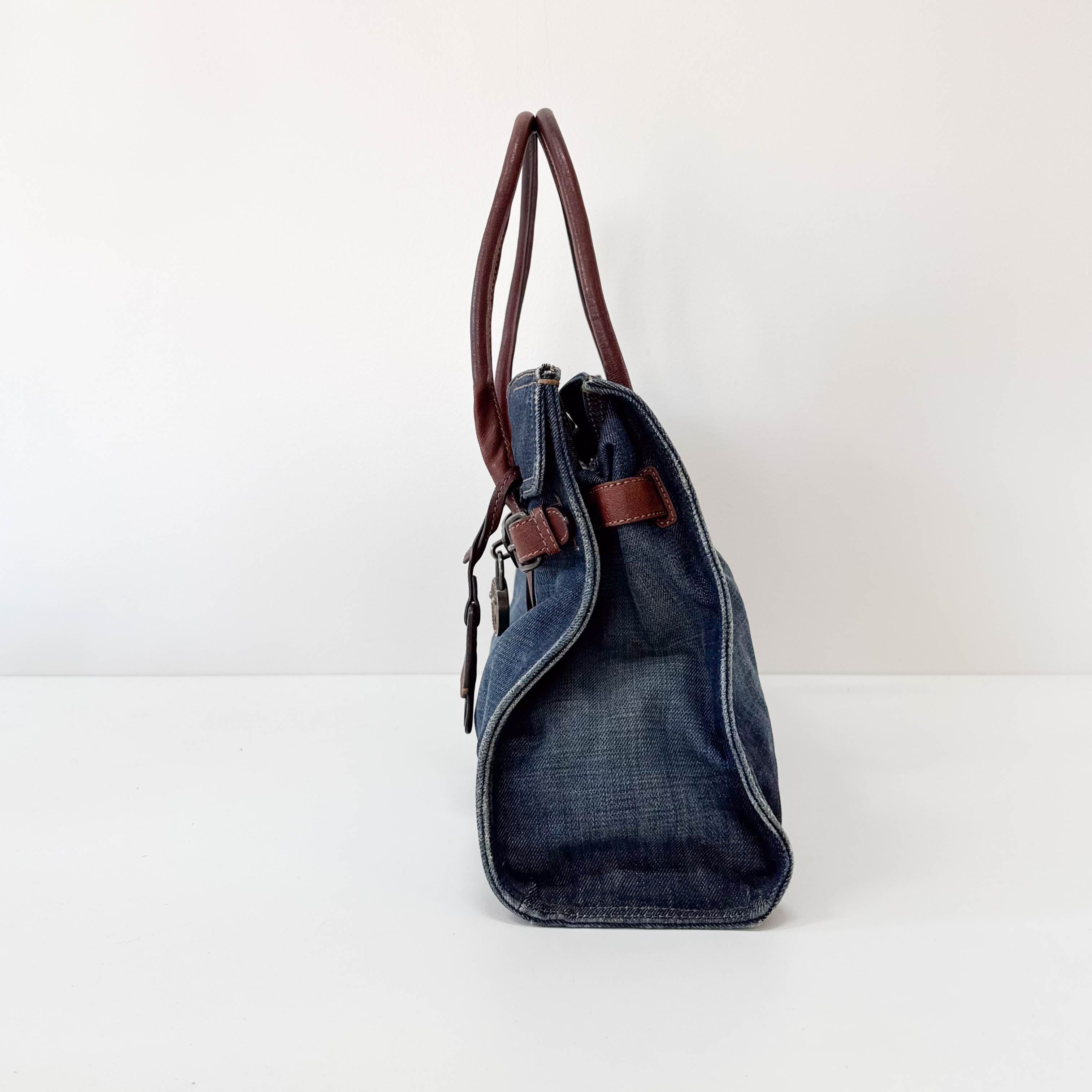 Archive Denim shoulder Bag