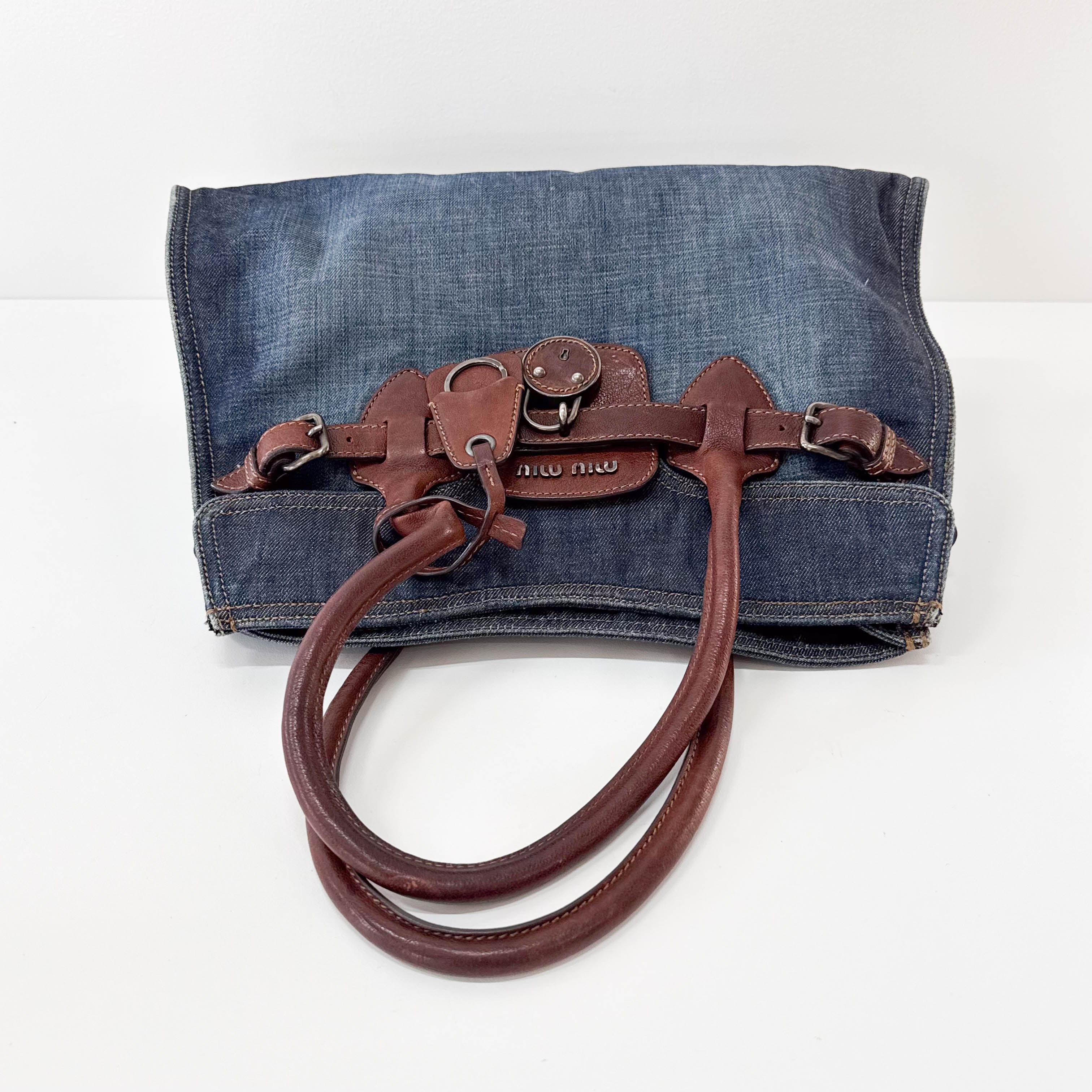 Archive Denim shoulder Bag