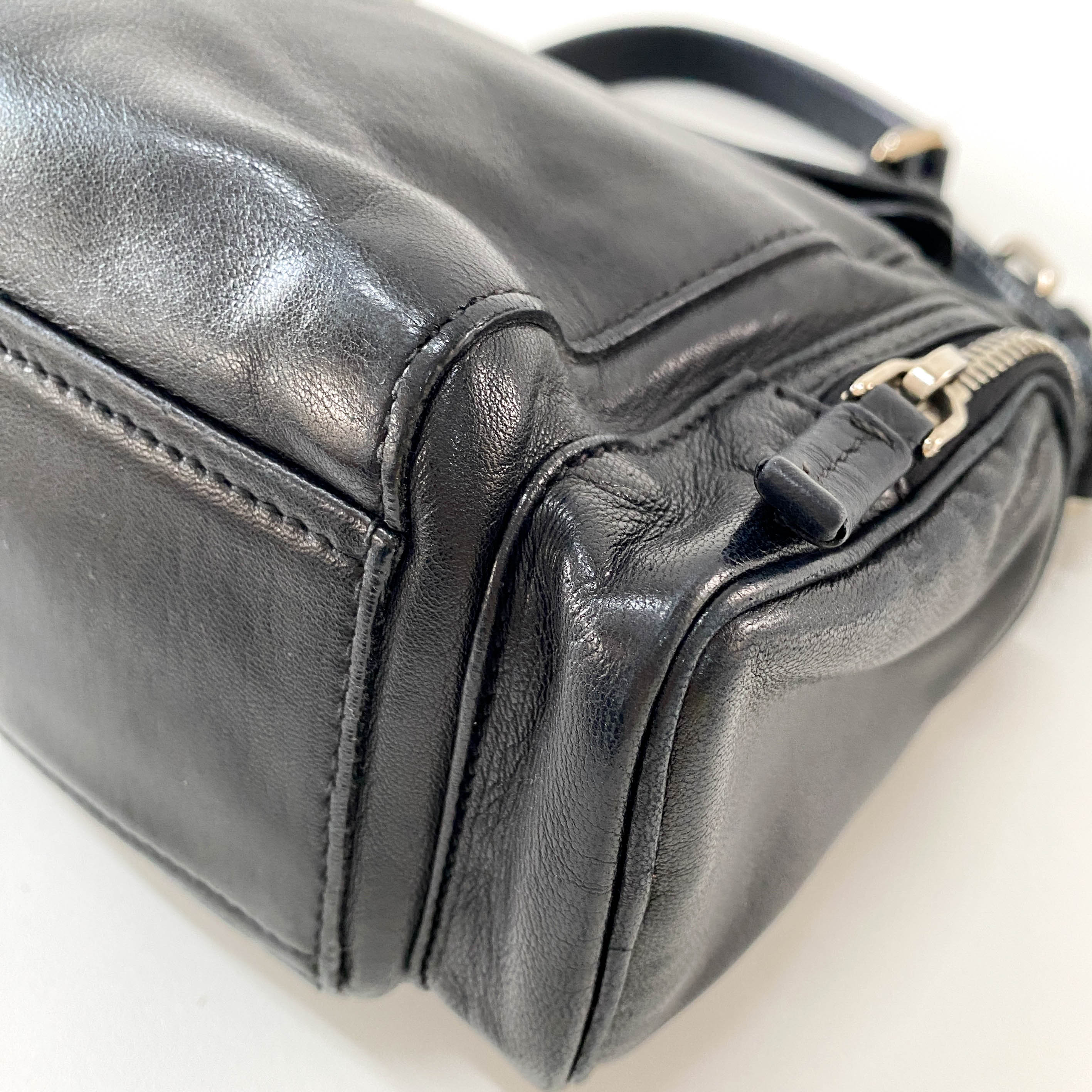 Black Leather Shoulder Bag