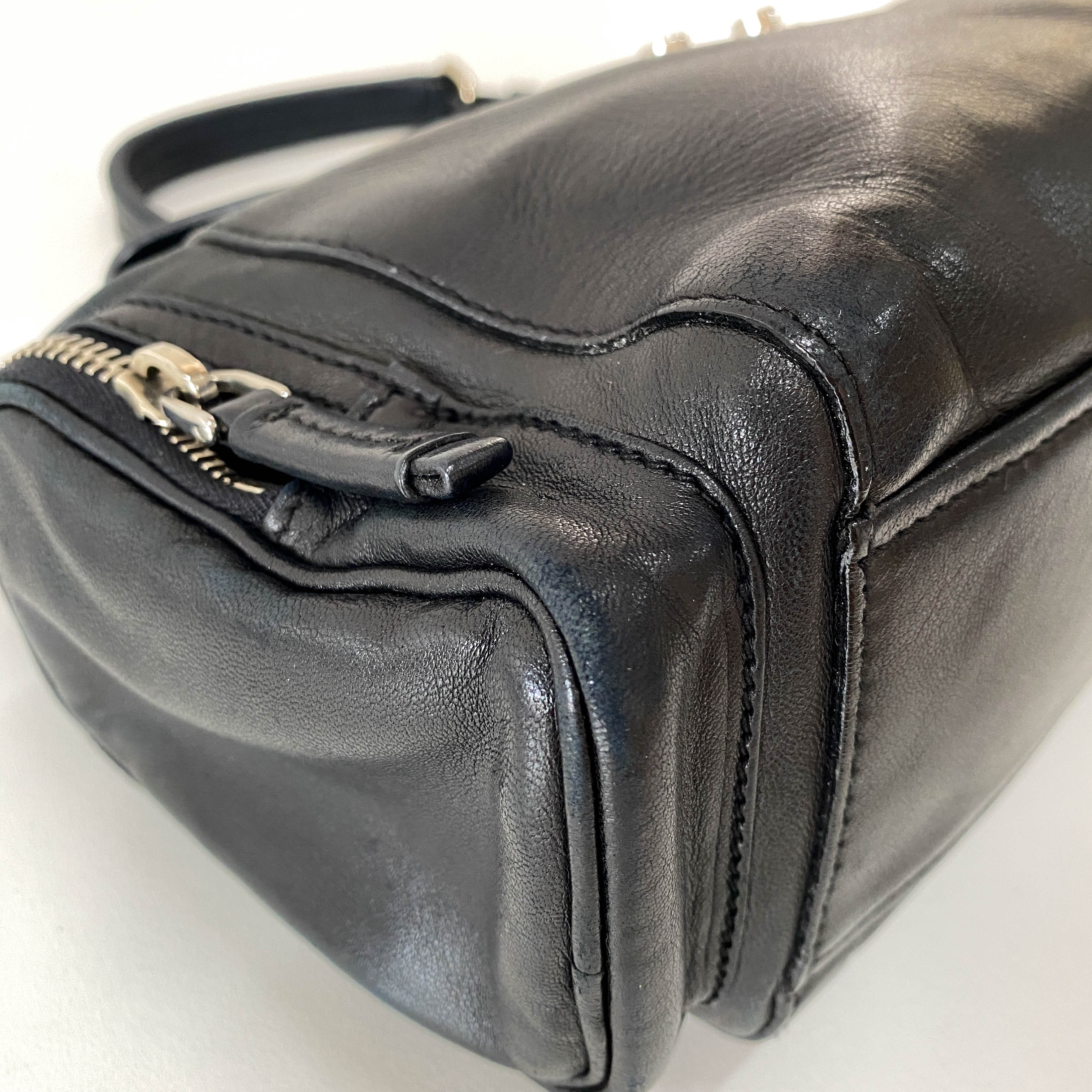 Black Leather Shoulder Bag