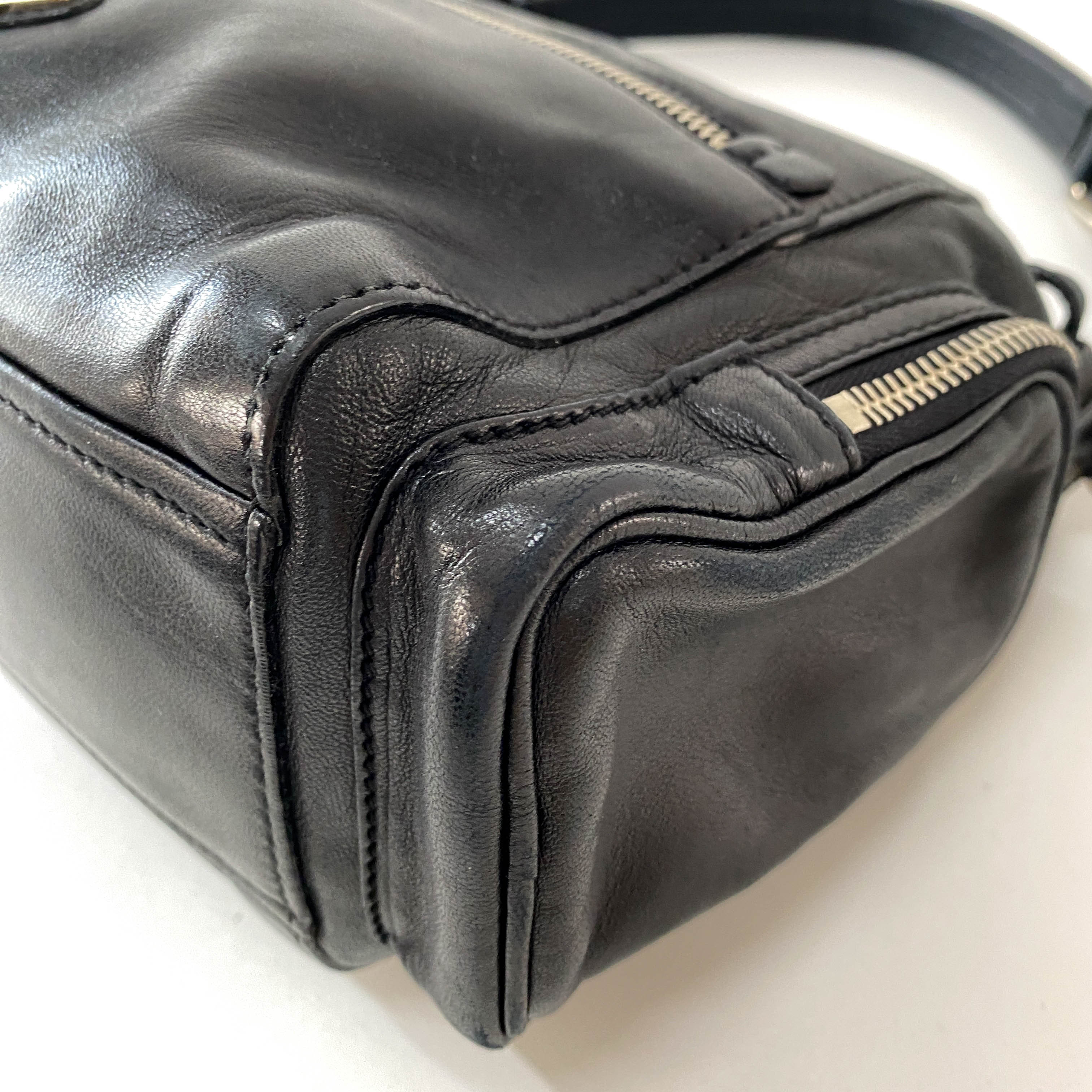 Black Leather Shoulder Bag