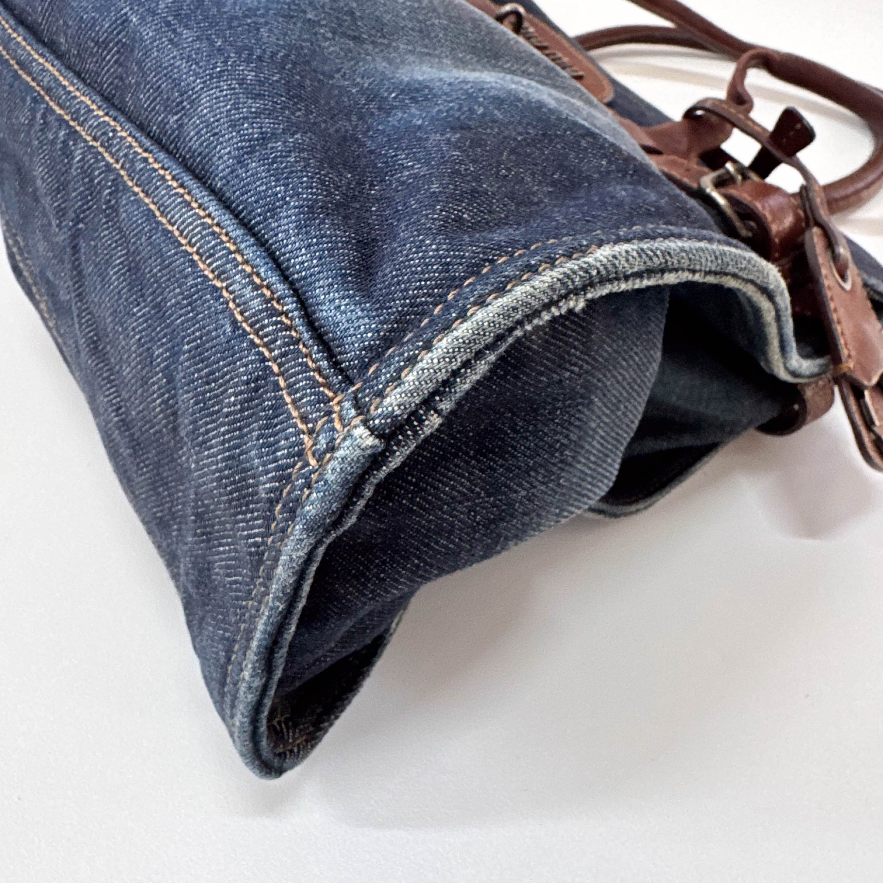 Archive Denim shoulder Bag