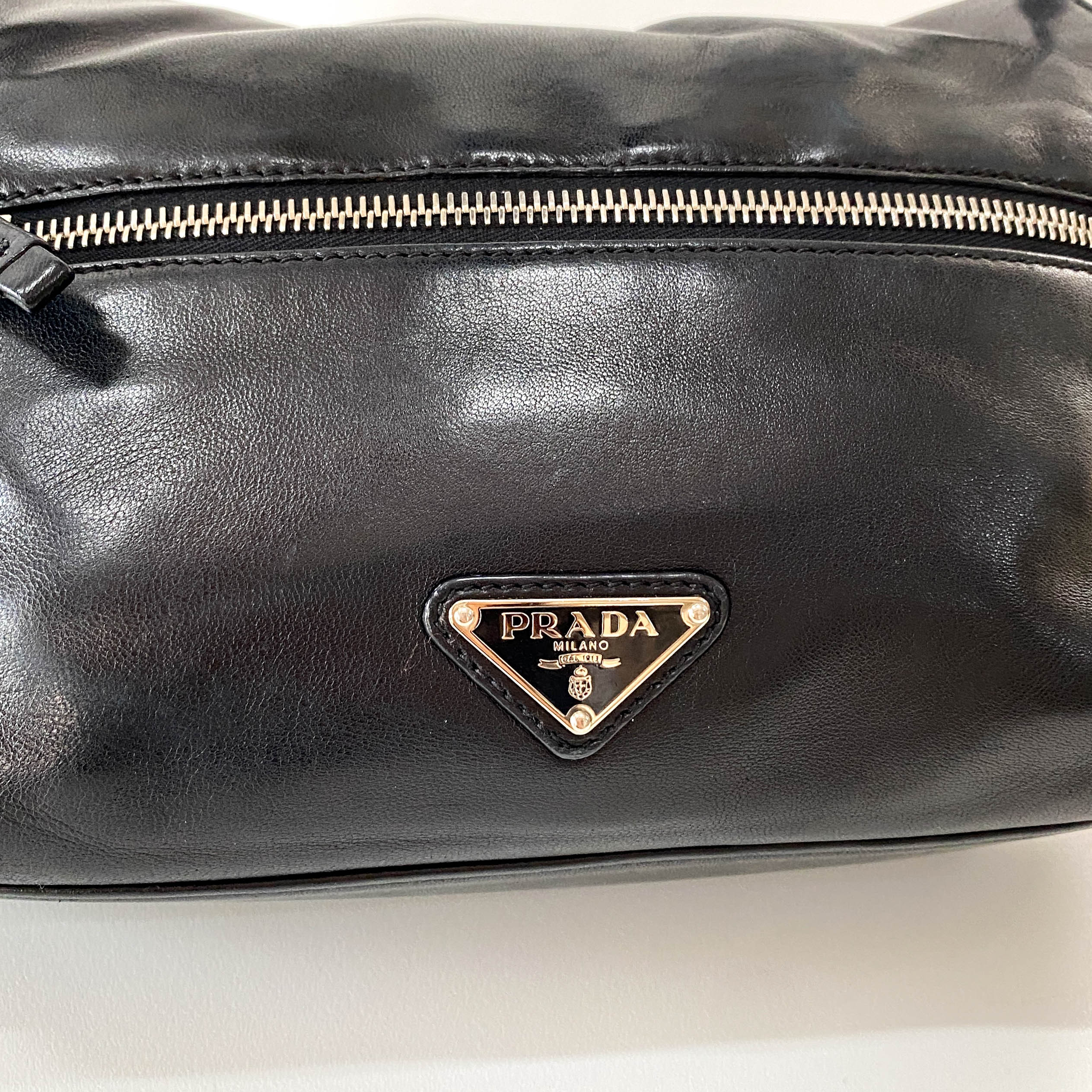 Black Leather Shoulder Bag