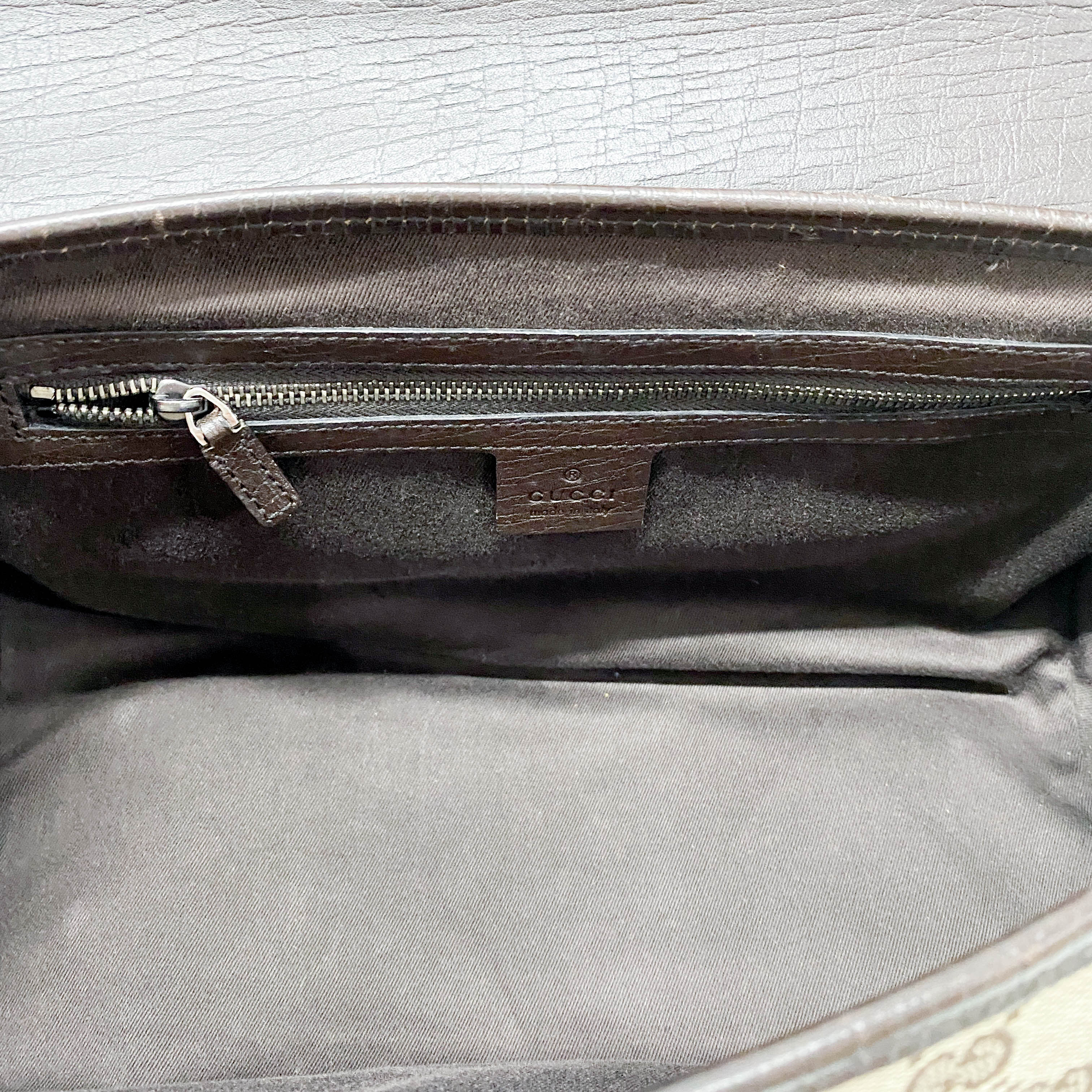 Bamboo Bullet Brown Leather Shoulder Bag