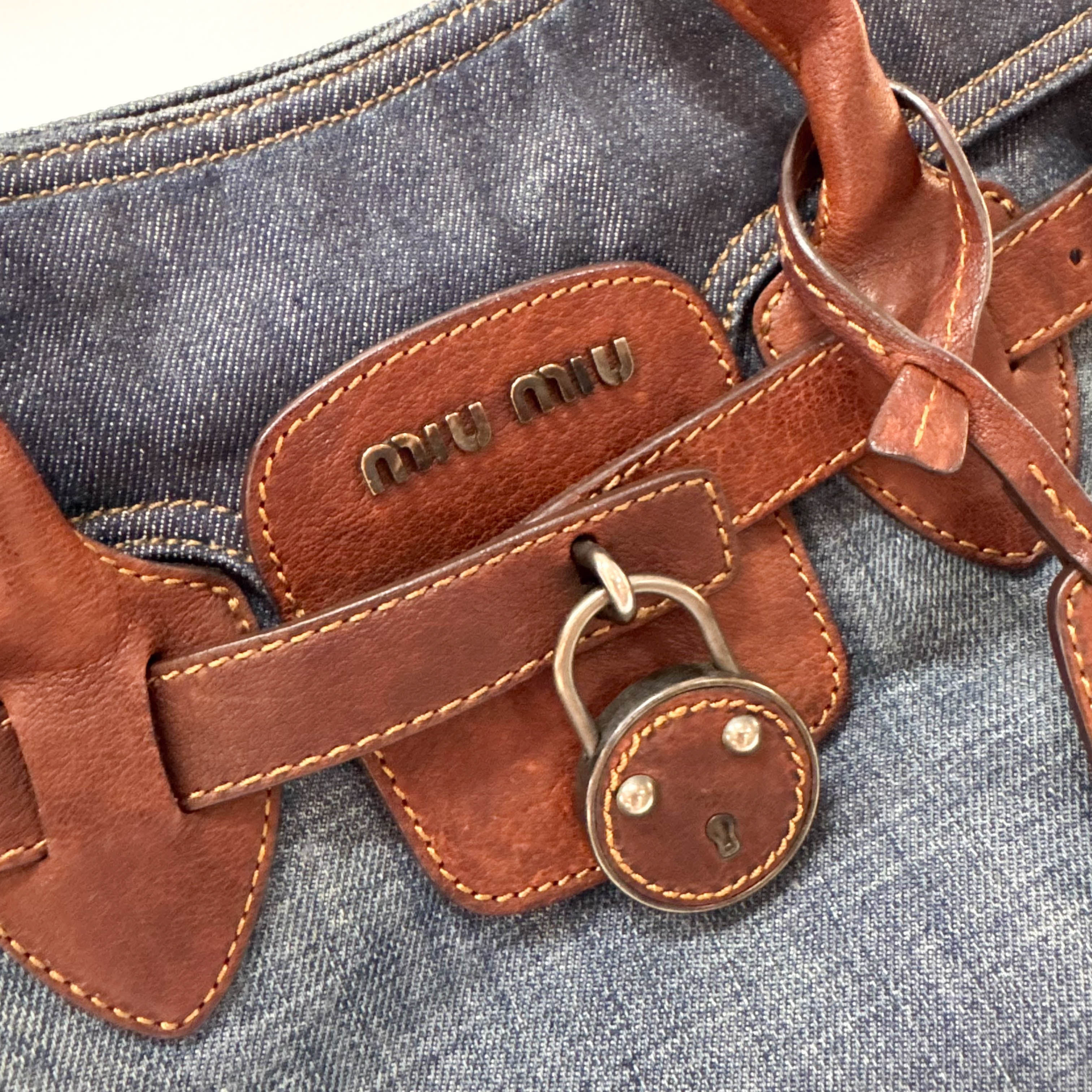 Archive Denim shoulder Bag