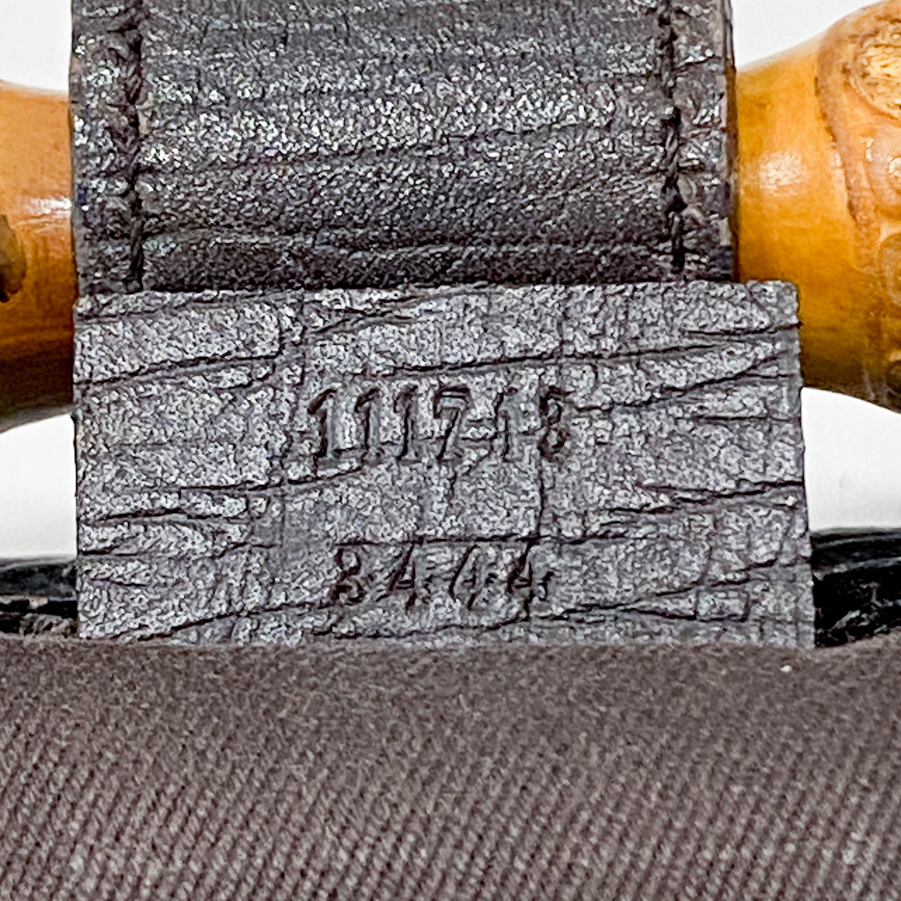 Bamboo Bullet Brown Leather Shoulder Bag