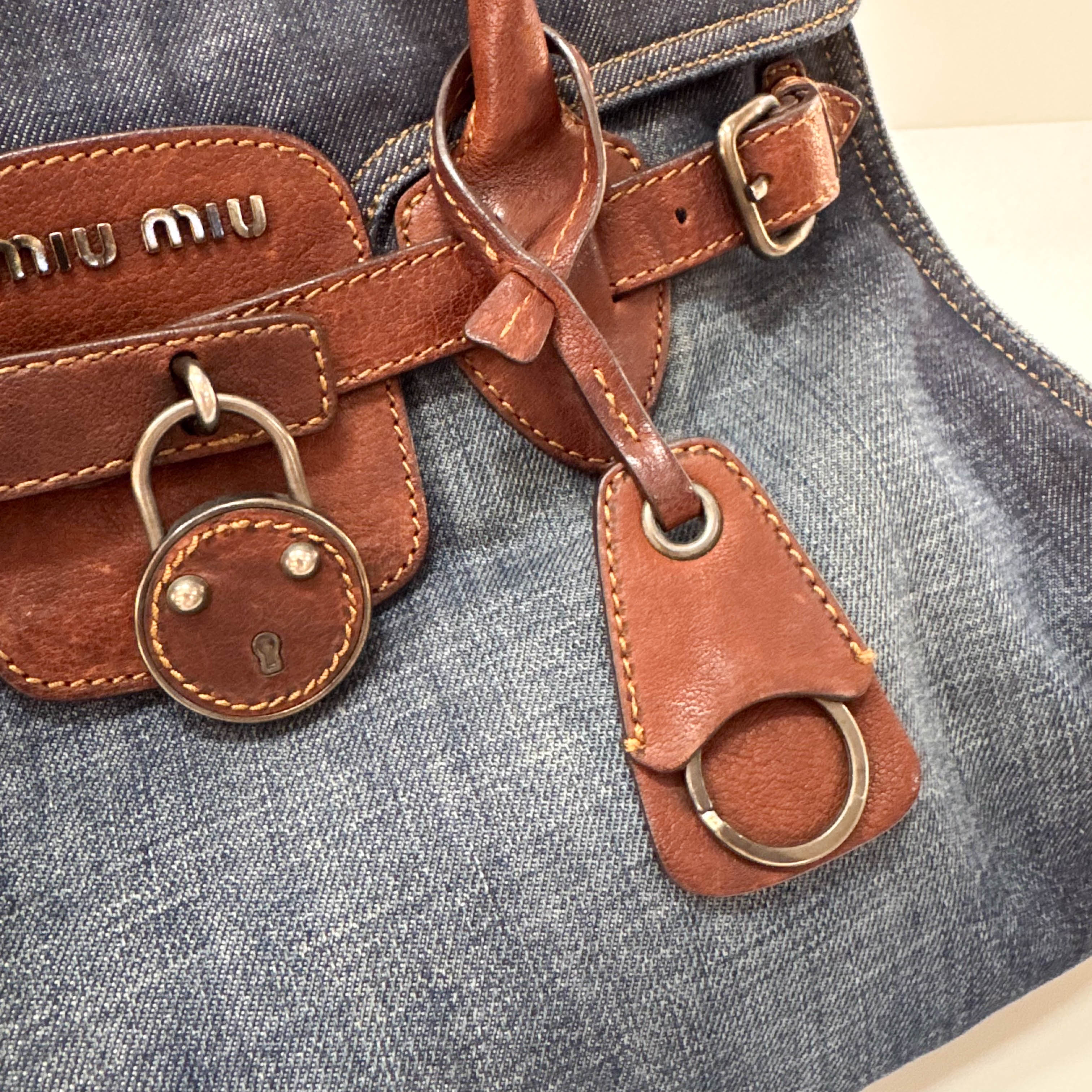 Archive Denim shoulder Bag