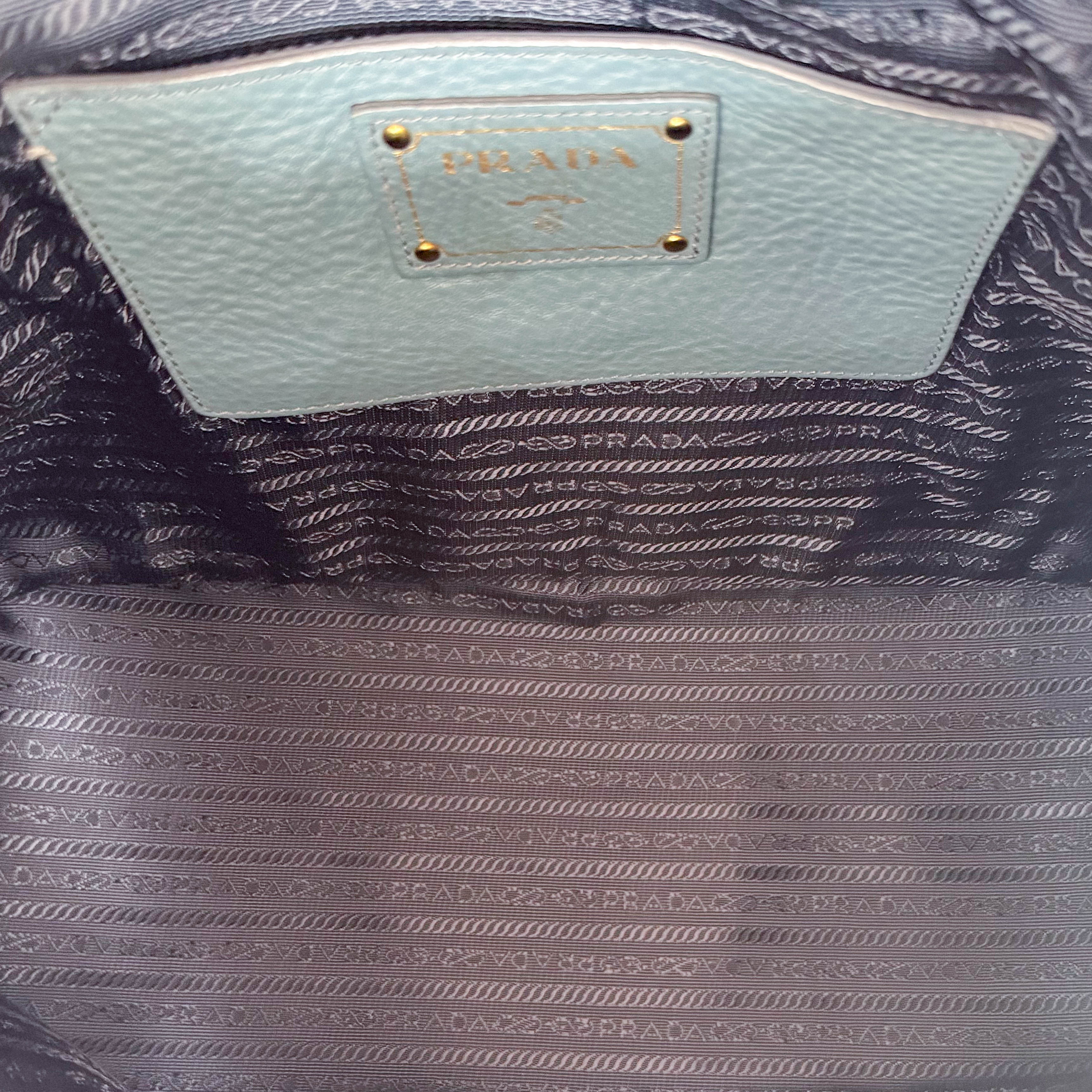 Sky Blue Vitello Daino Tote Bag