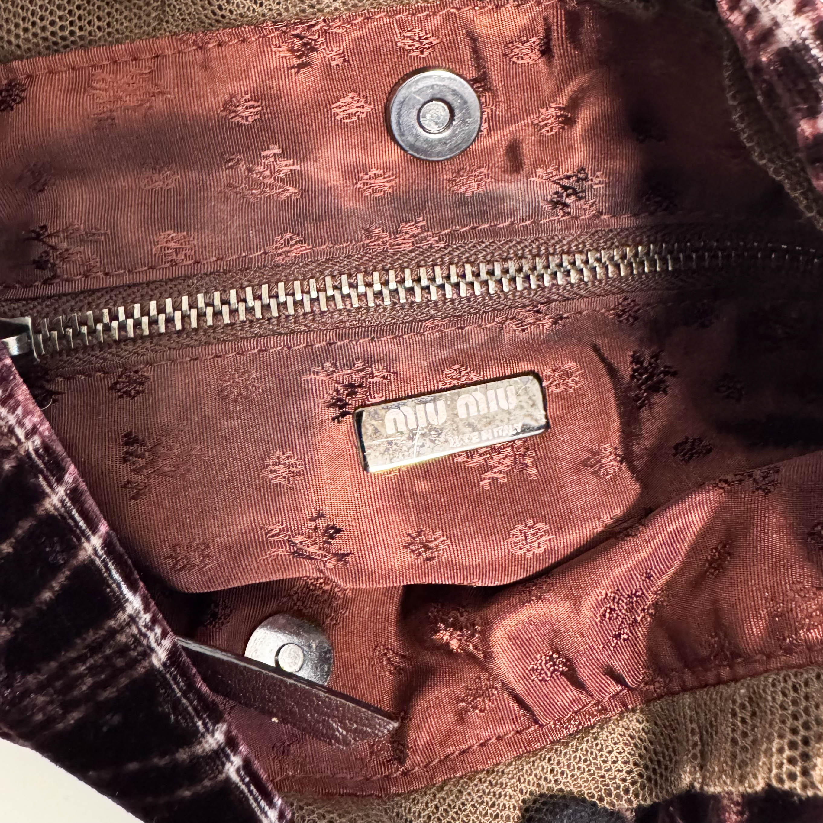 2001 Vintage Velvet Shoulder Bag