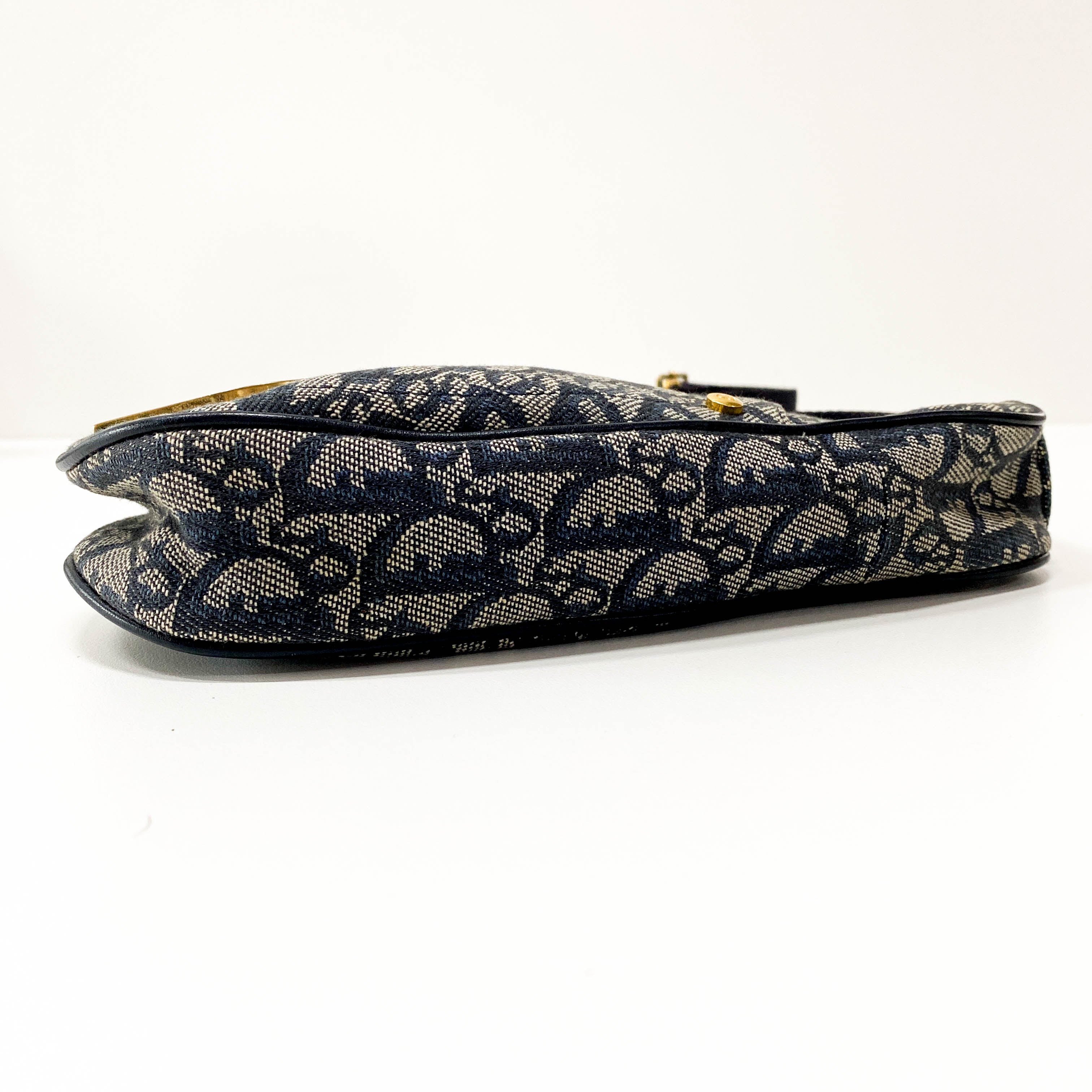 Saddle Trotter Navy Canvas Shoulder Bag