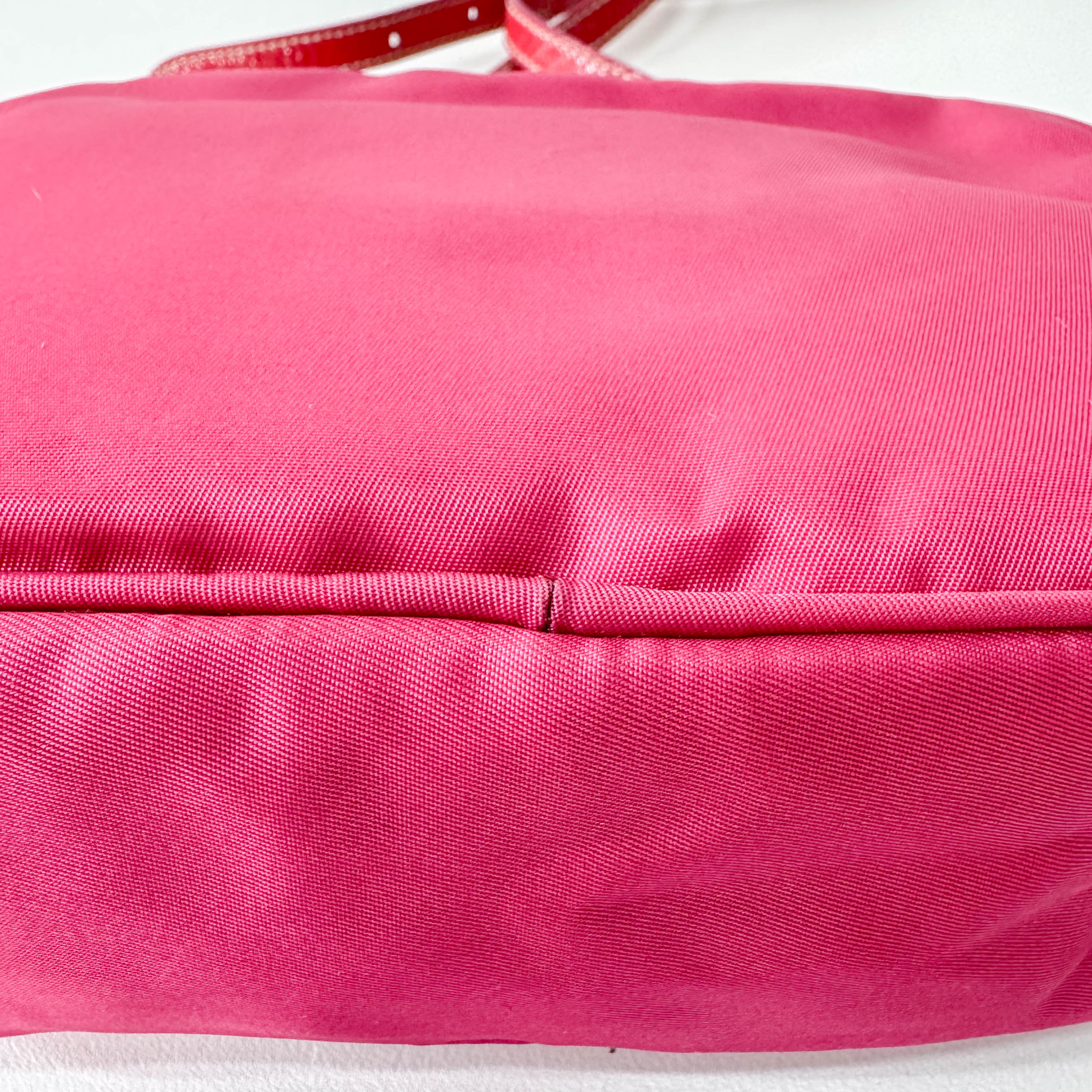 Tessuto Pietre Mini Pink Nylon Crossbody Bag