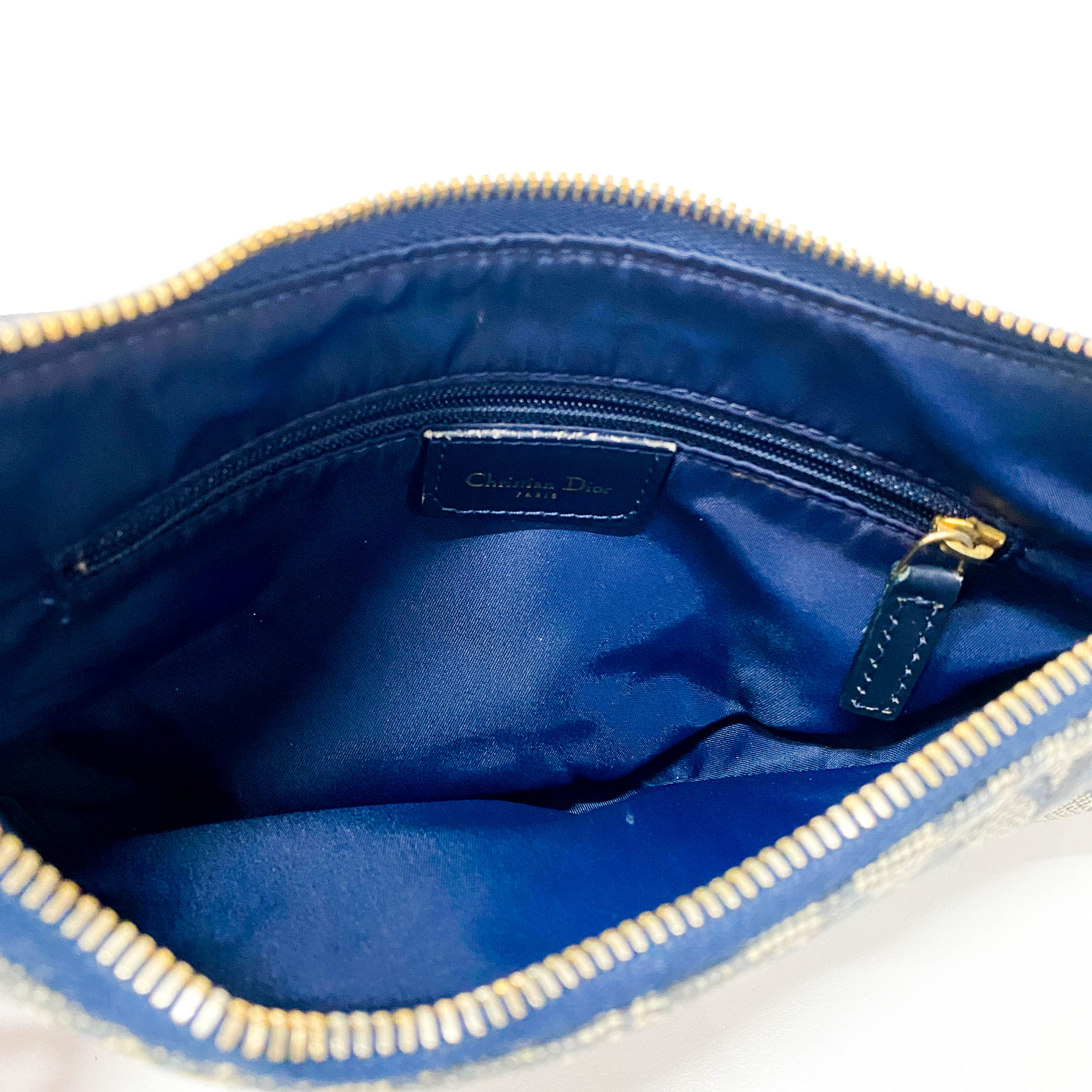 Saddle Trotter Navy Canvas Shoulder Bag