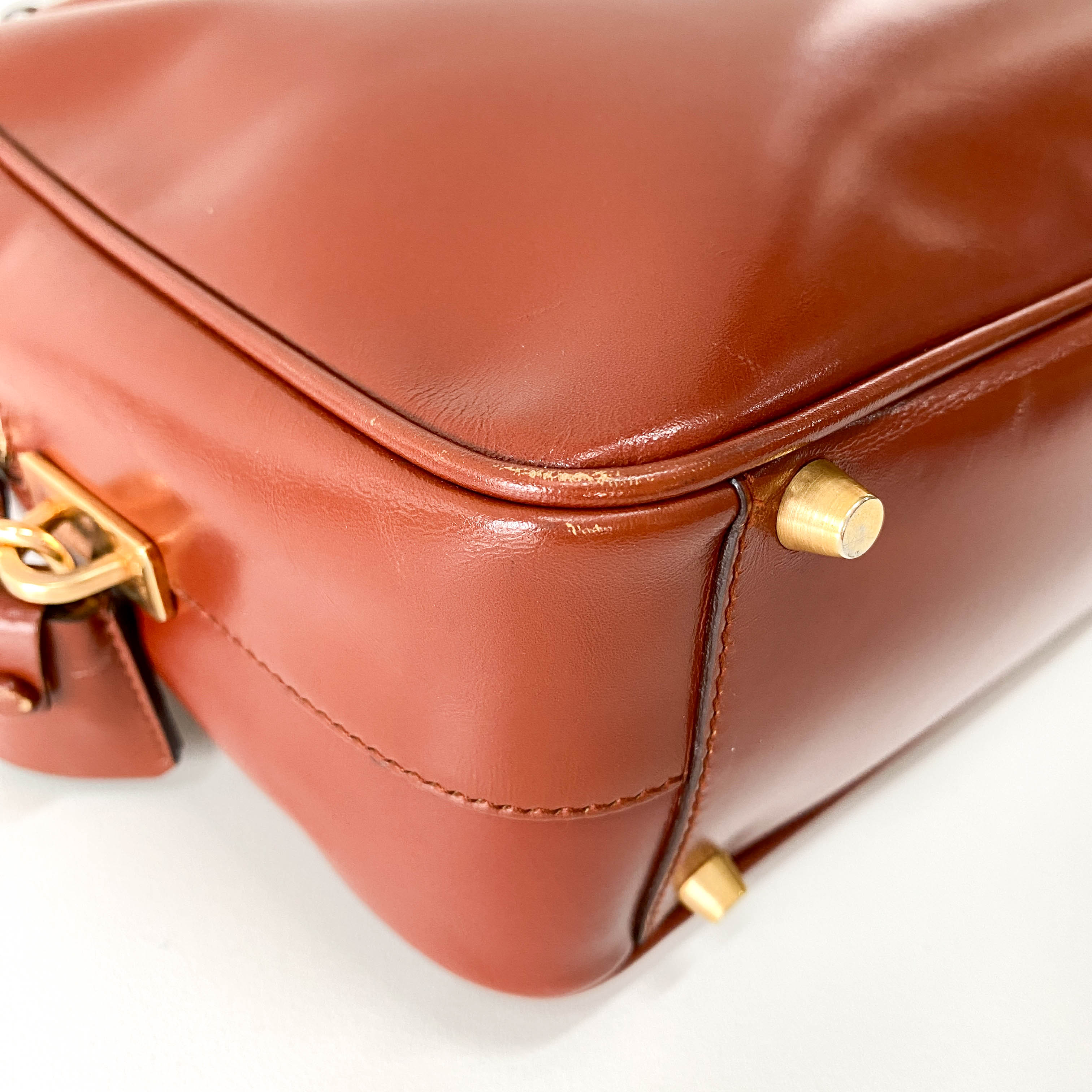 Brown Leather Shoulder Bag