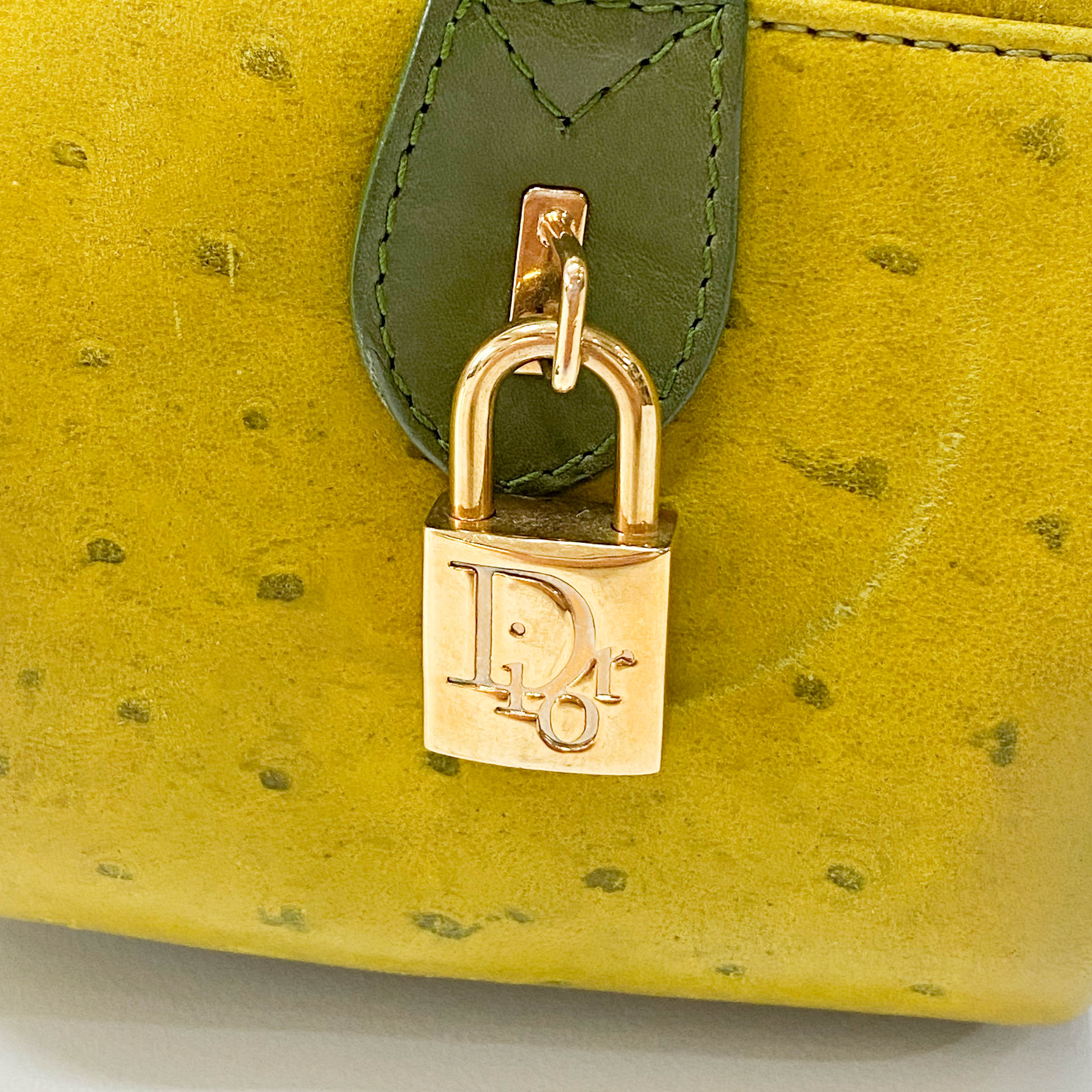 Saddle Green Leather Bowler Bag